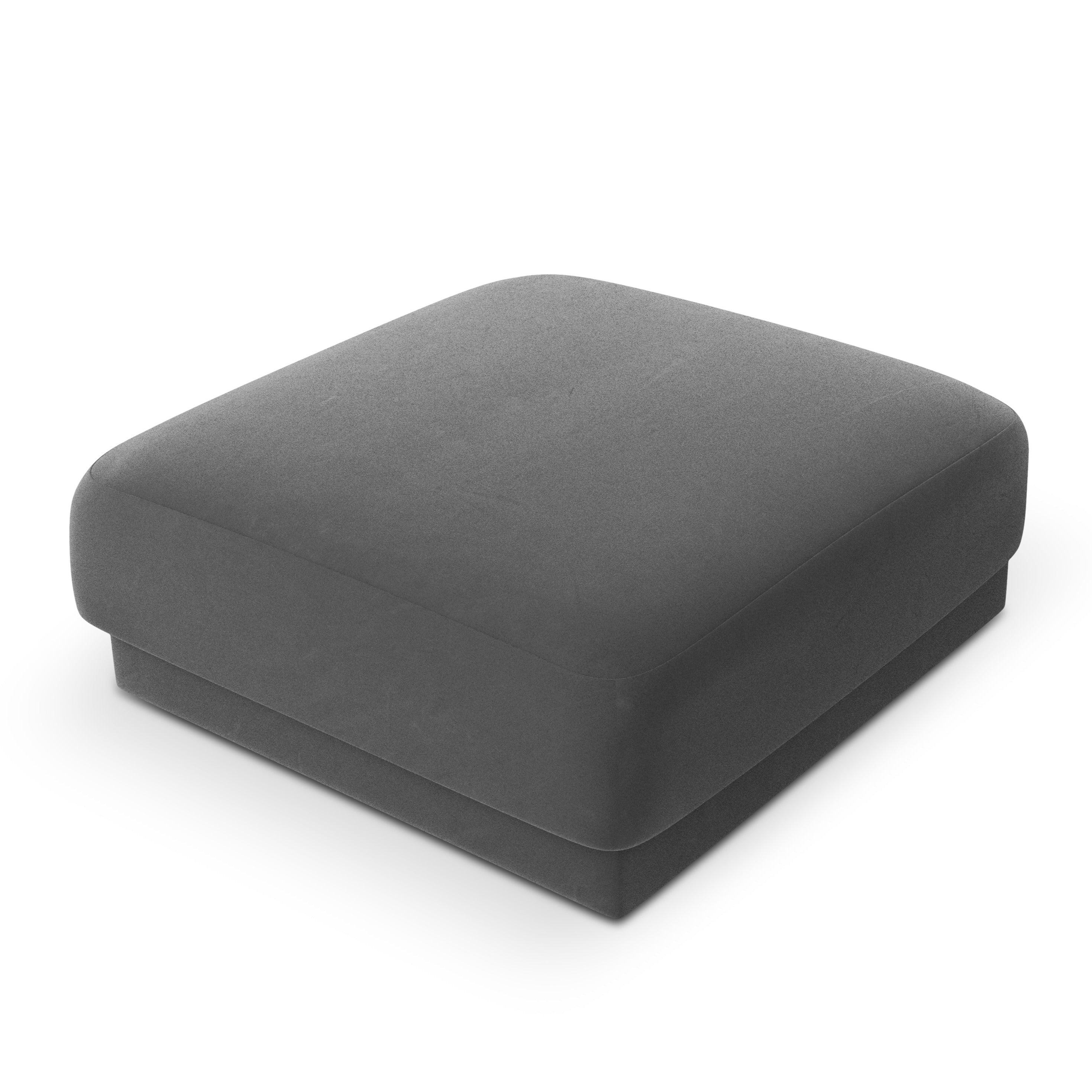 Puf aksamitny MILEY ciemnoszary Micadoni    Eye on Design