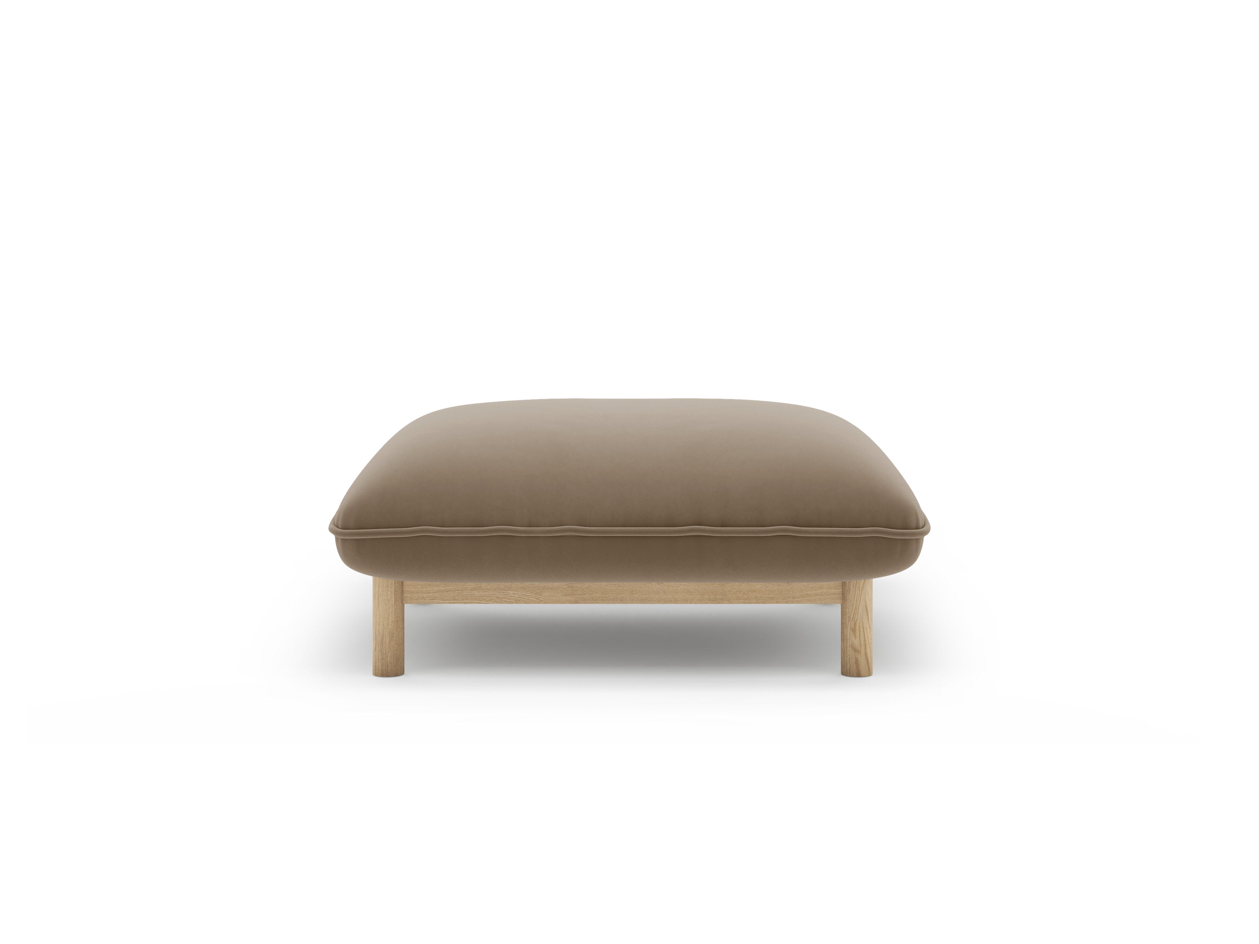 Puf aksamitny ADA jasnobrązowy