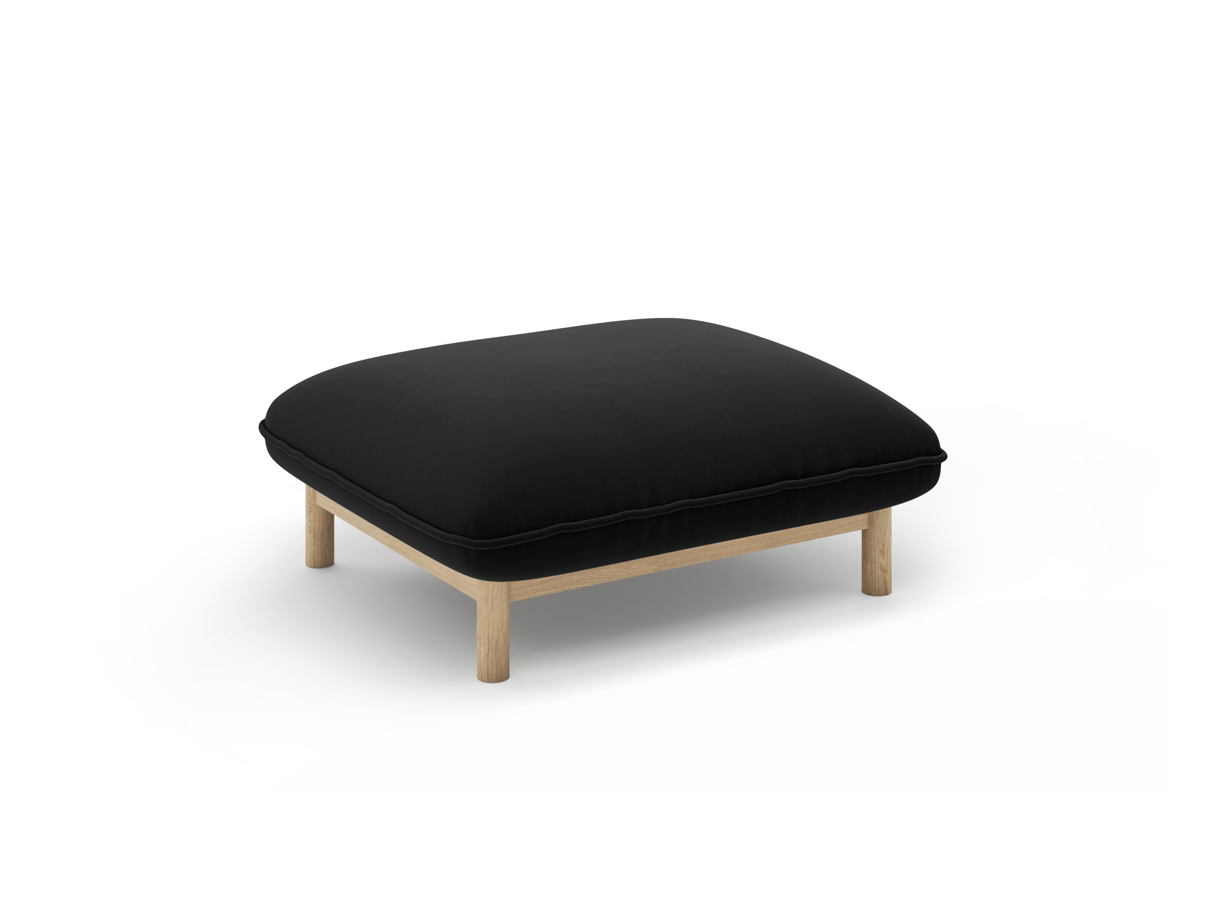 Puf aksamitny ADA czarny