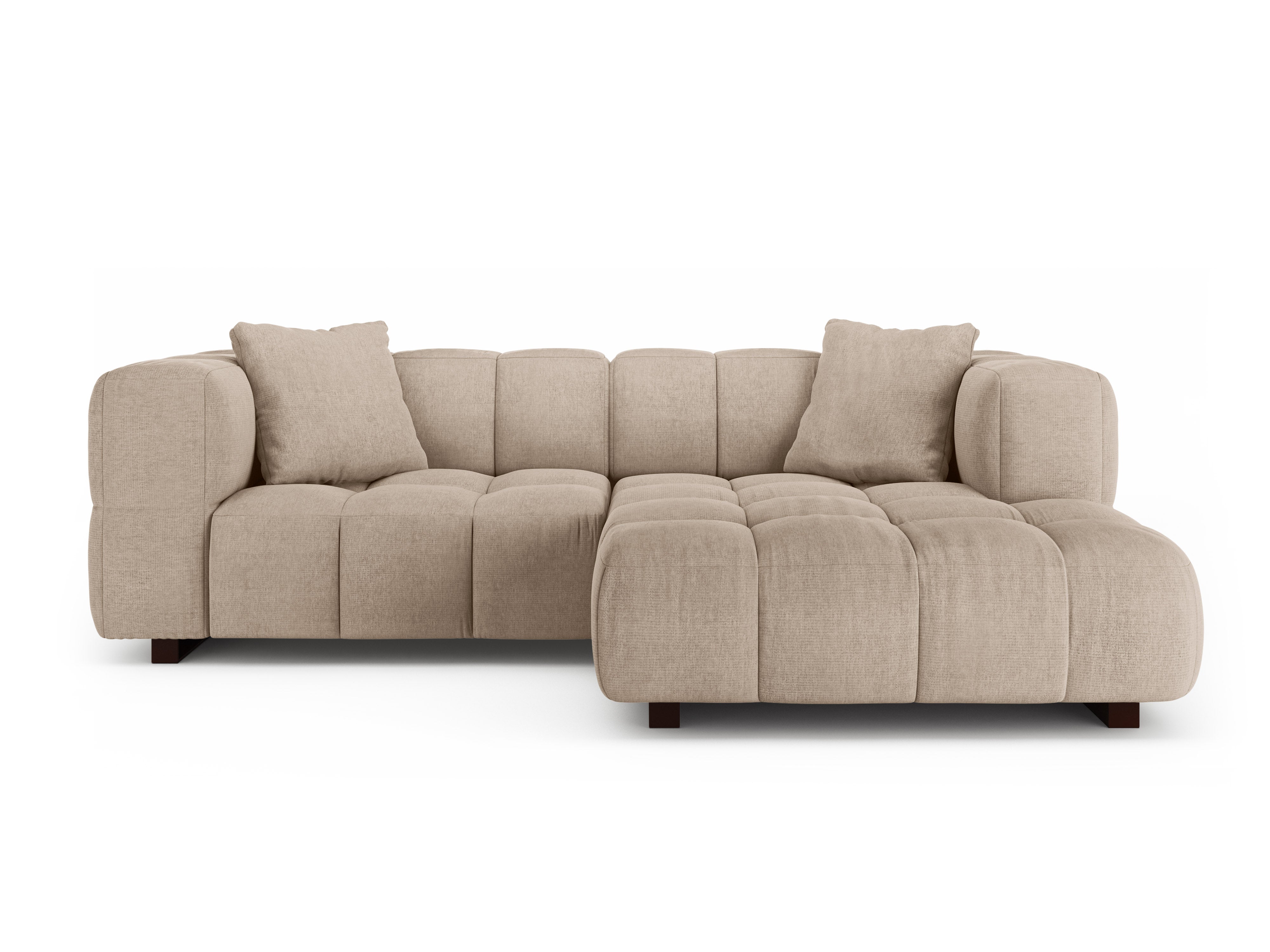 Right-facing corner sofa bed PUMA sand
