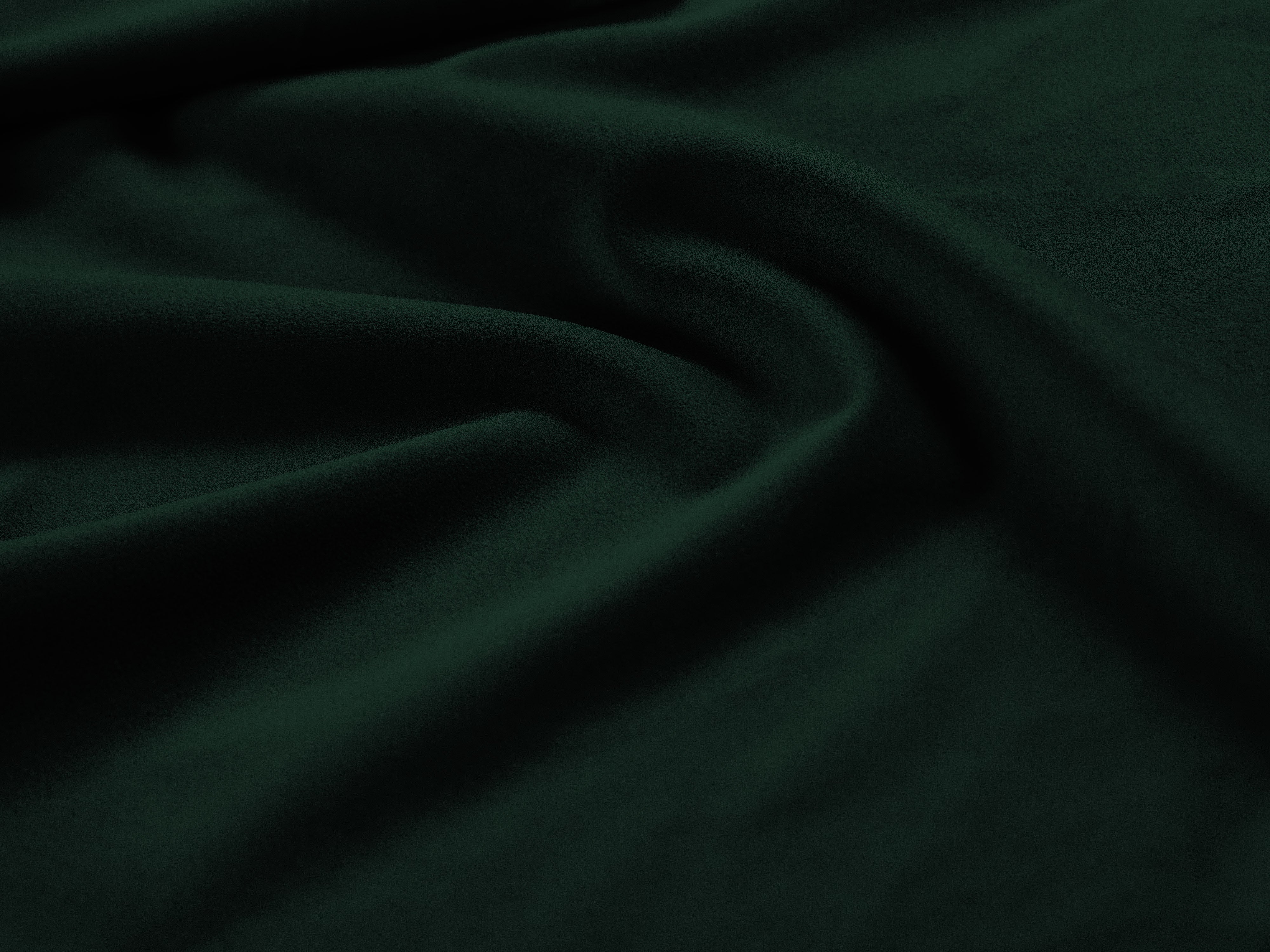 Velvet Right-Hand Corner Sofa Bed PUMA in Bottle Green