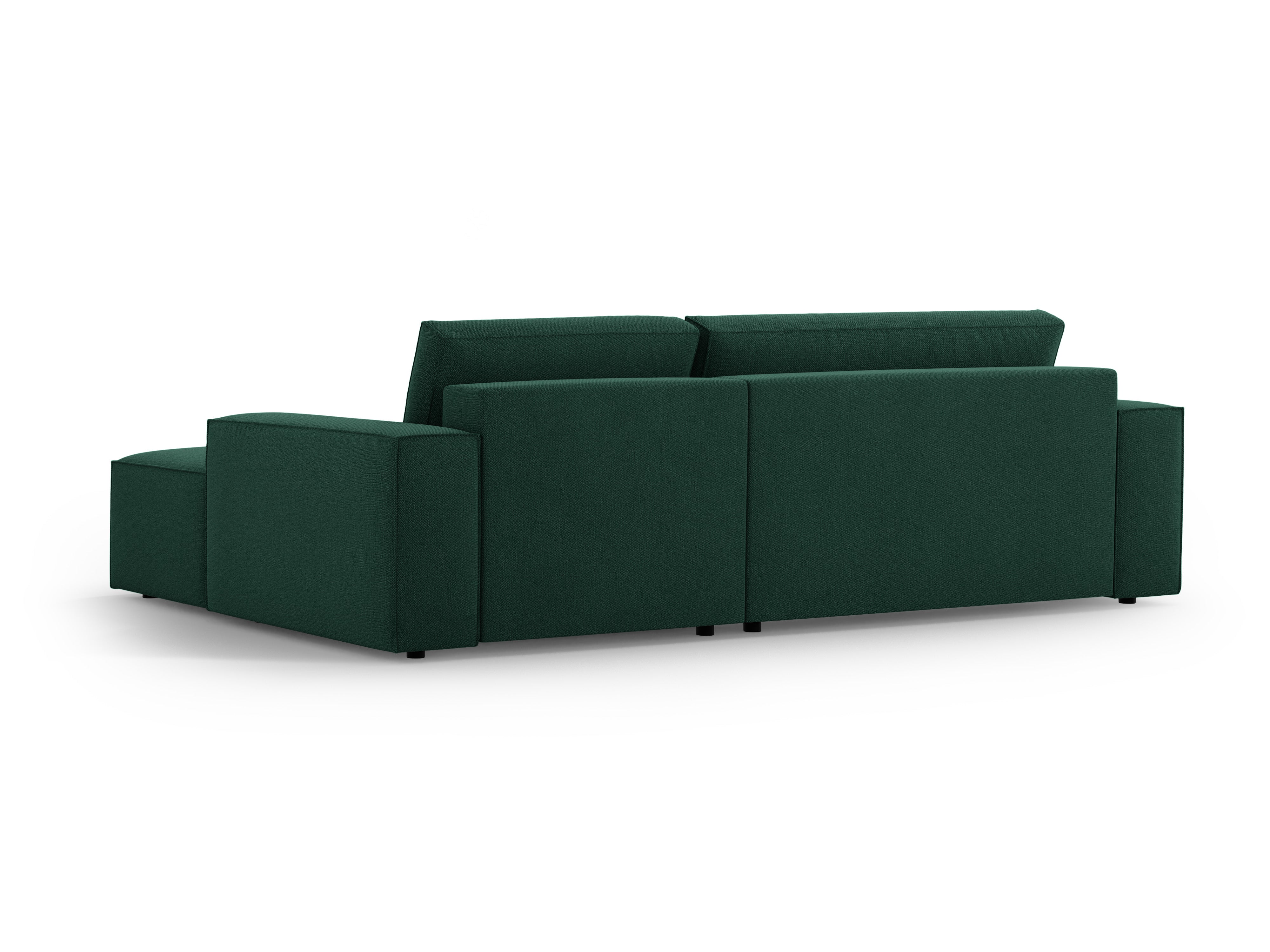 Right-facing corner sofa bed JODIE green