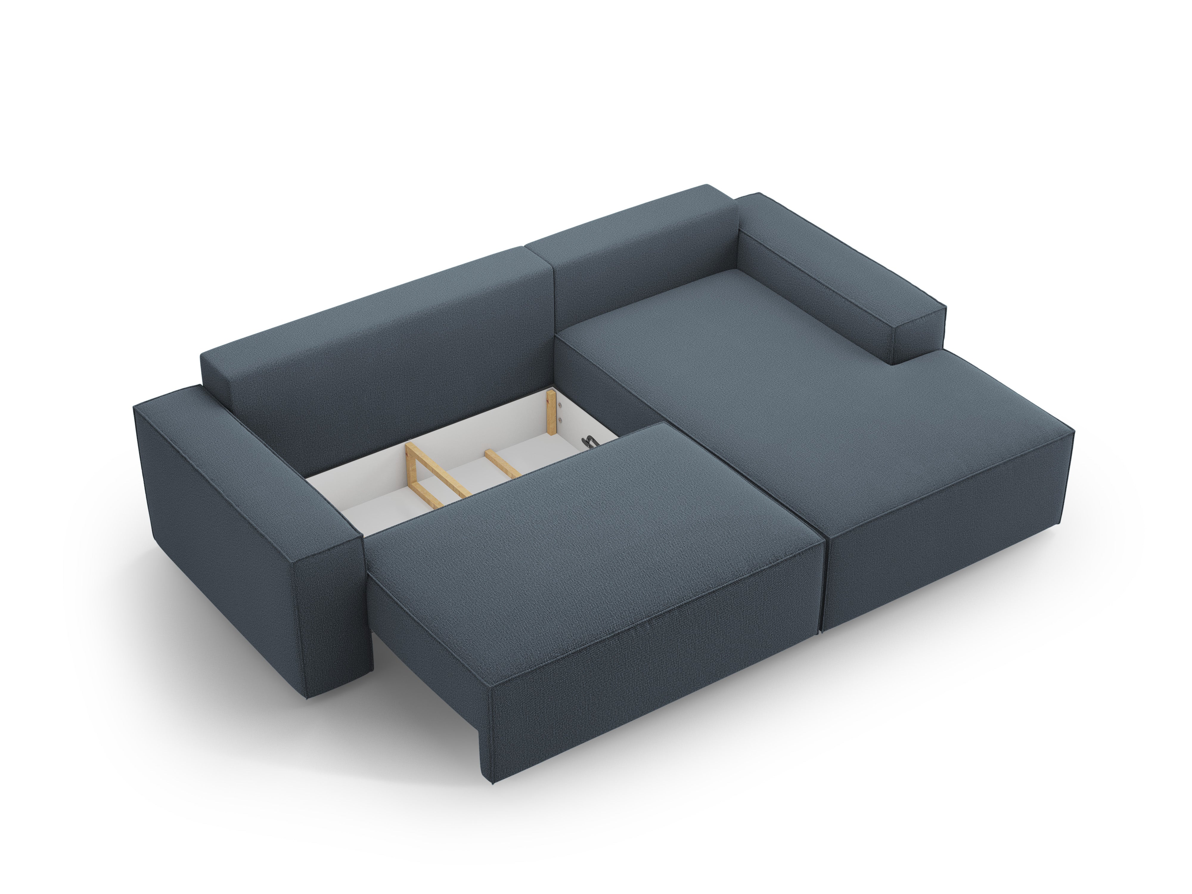 Right-facing sofa bed JODIE blue