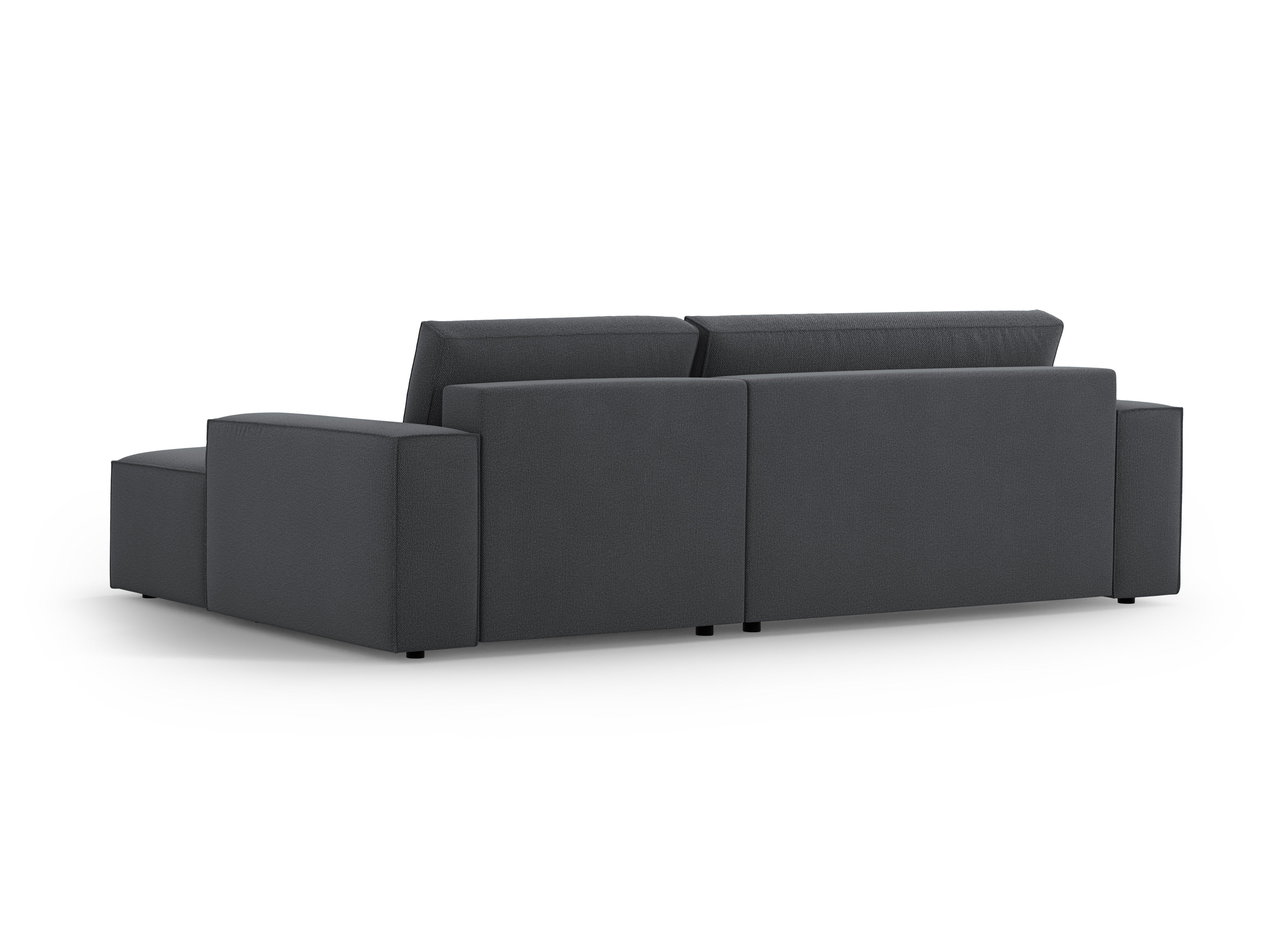Right-facing corner sofa bed JODIE dark gray