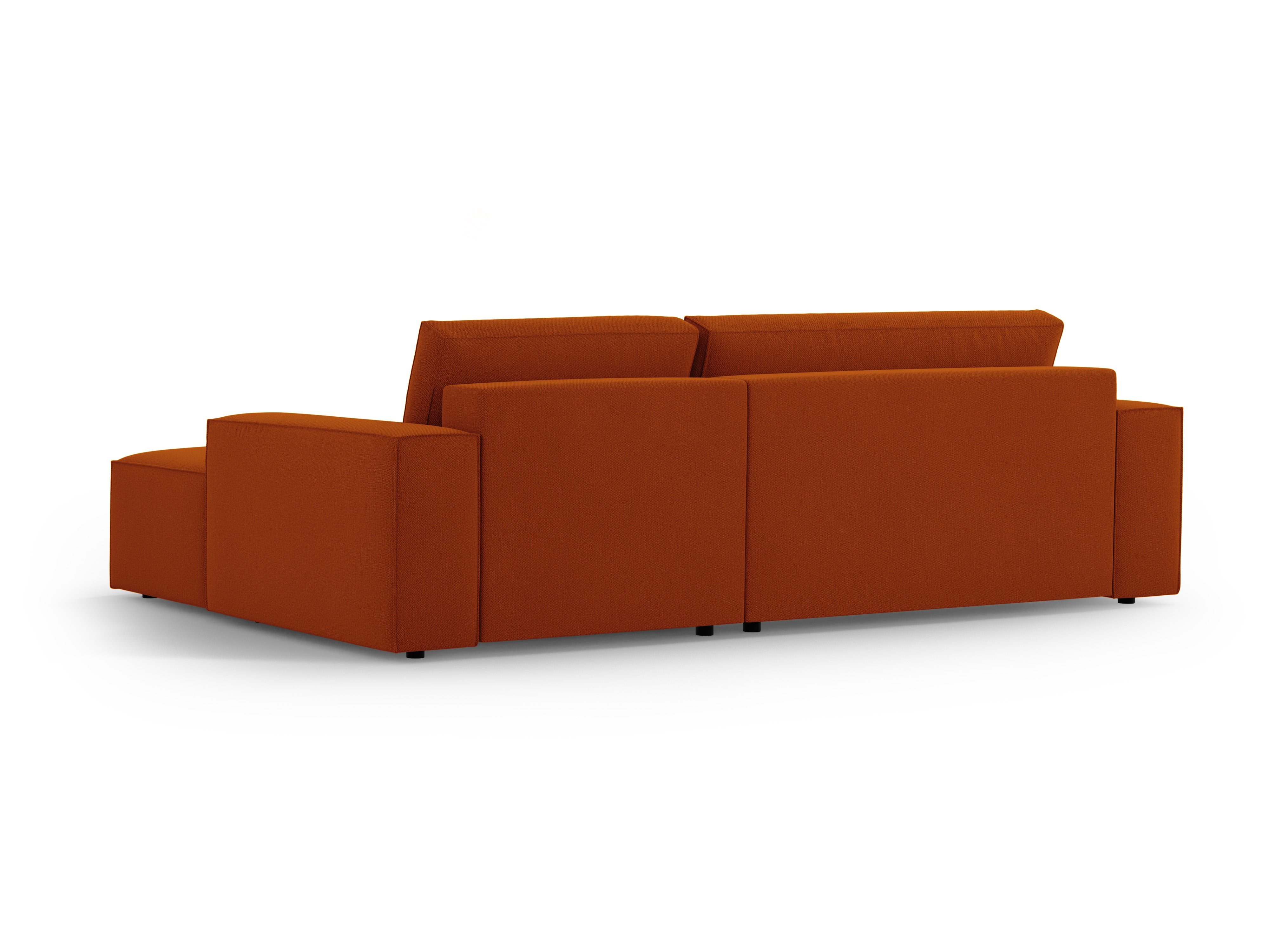 Right-facing corner sofa bed JODIE terracotta