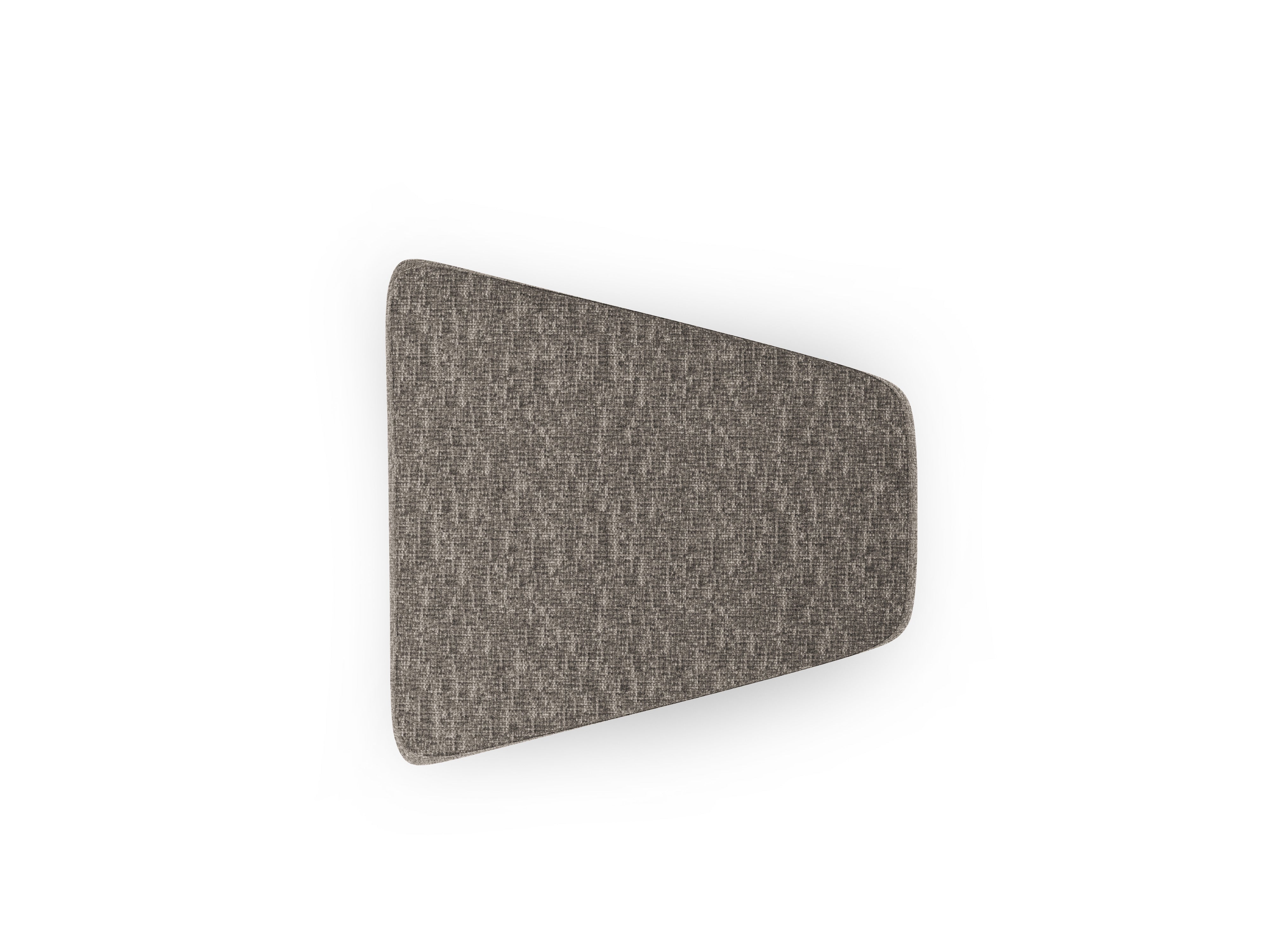 Pouf / module MILEY gray chenille silky