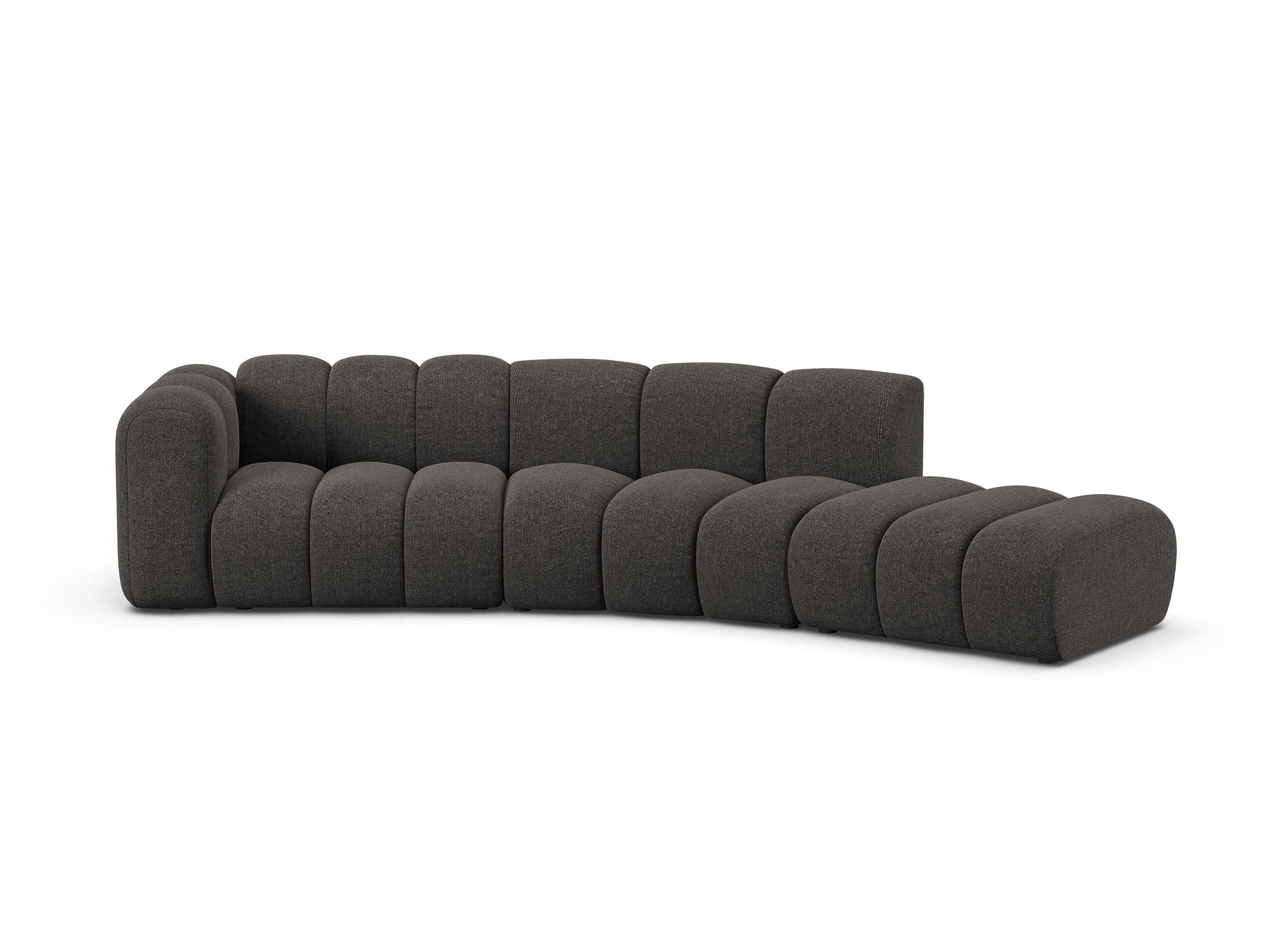 Sofa 5-osobowa prawostronna LUPINE szary szenil – Micadoni