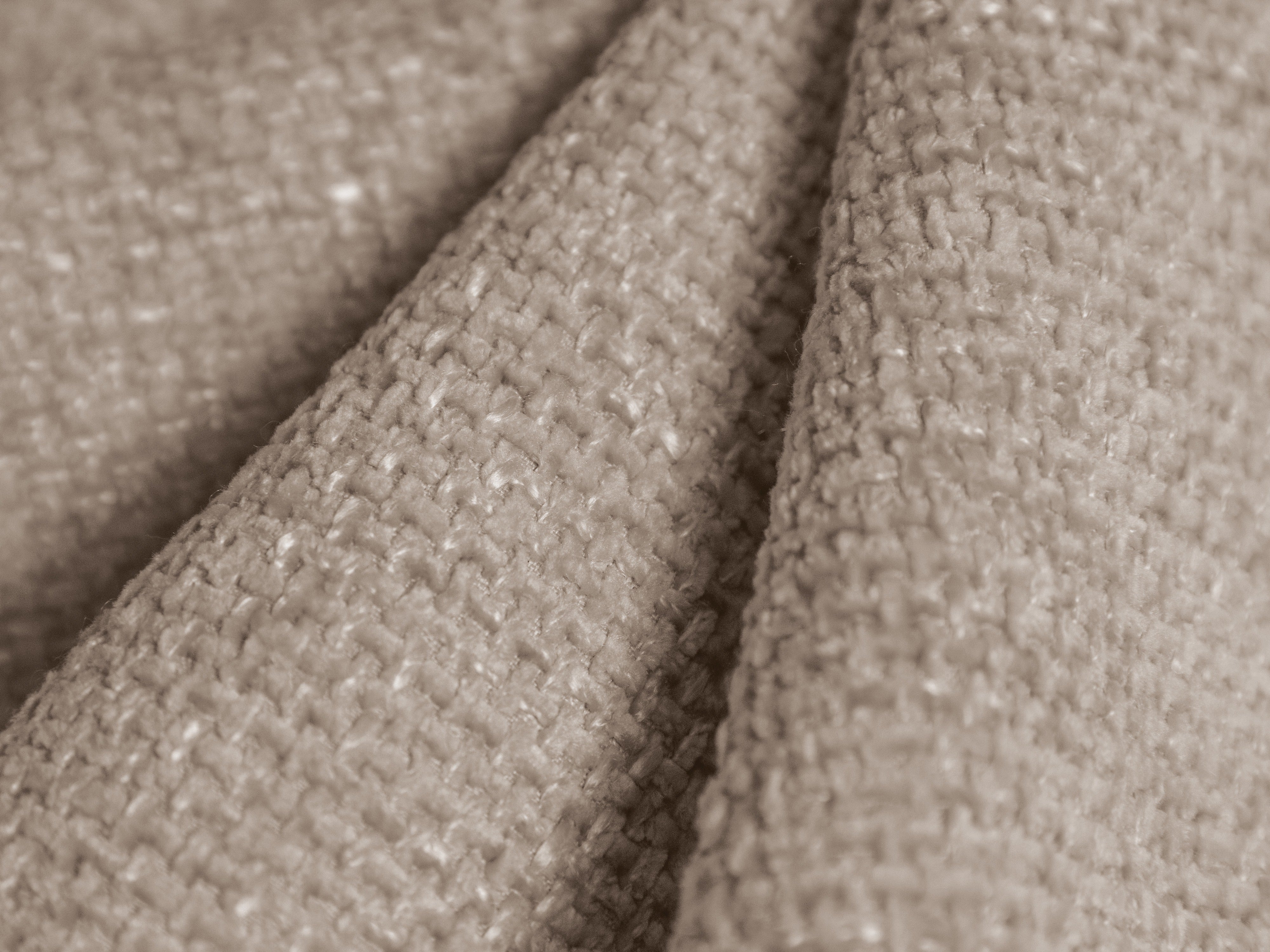 Modulární pohovka pravostranná se stolkem pro 5 osob MILEY béžový šenil hedvábný