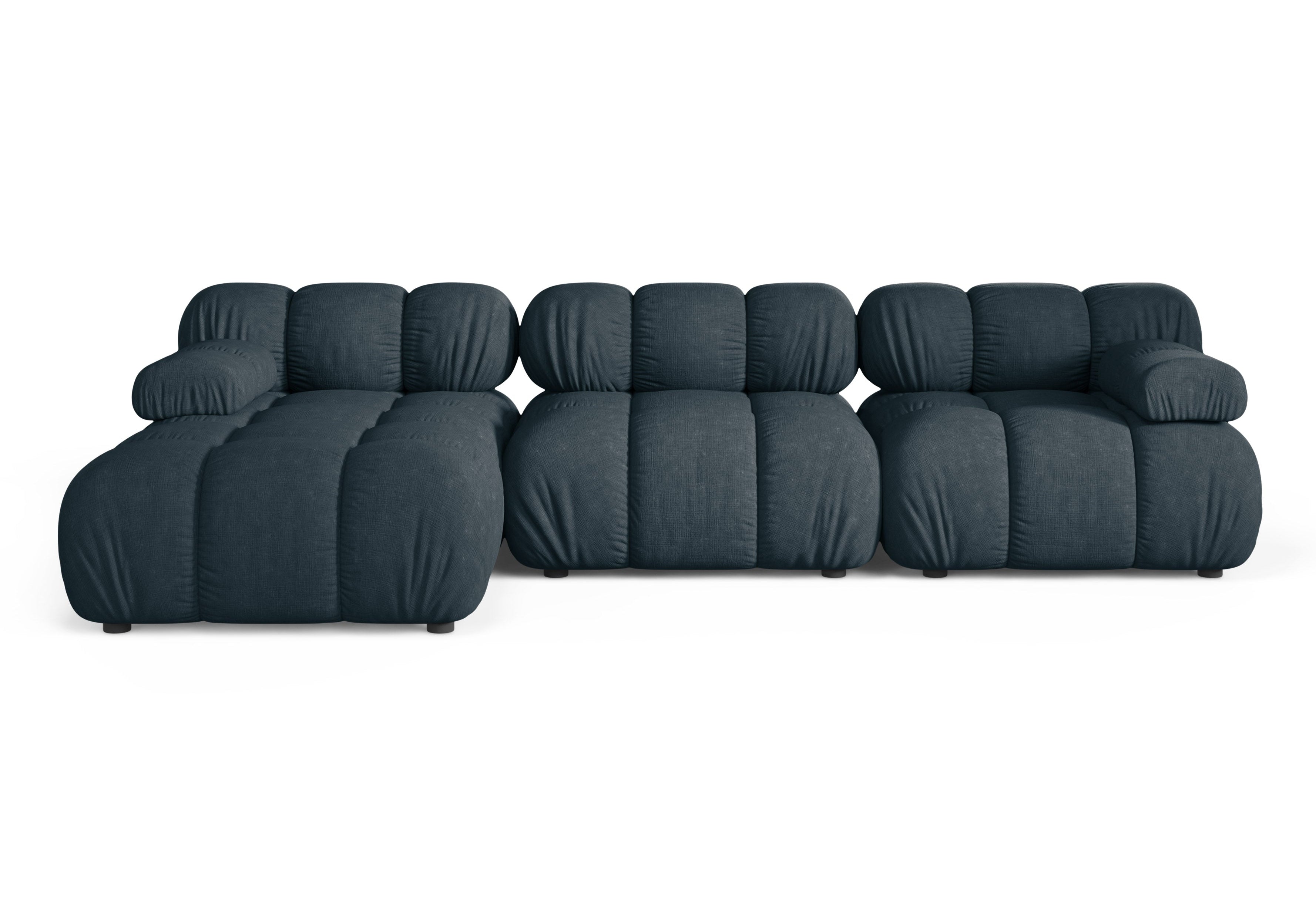 Narożnik 3-osobowy lewostronny BELLIS głęboki petrol