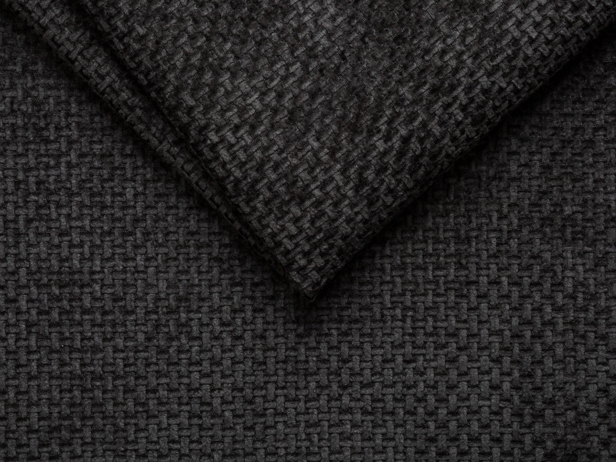 U-shaped Corner Sofa MILEY black chenille