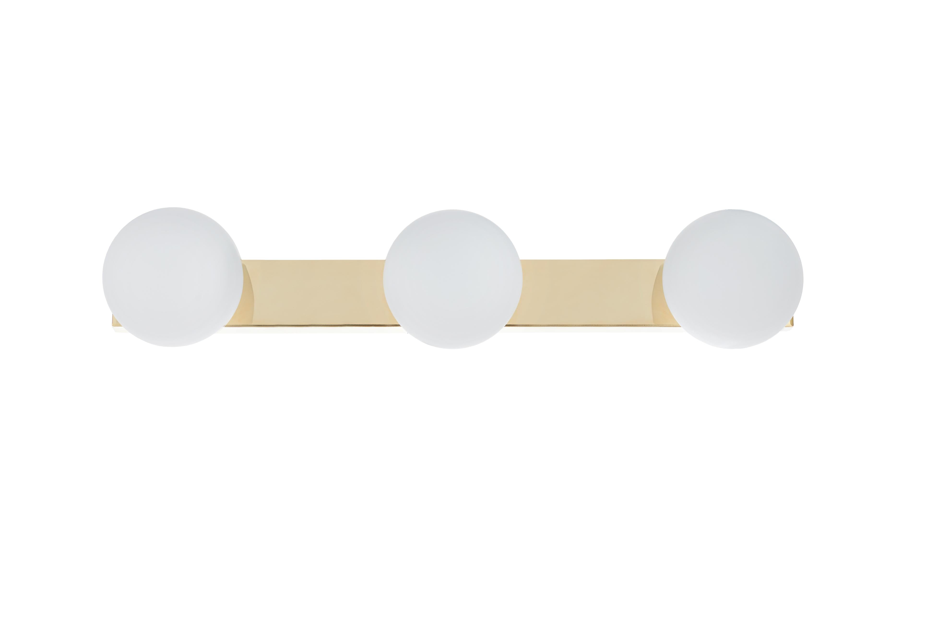 Lampa ścienna trzypunktowa MIJA złoty