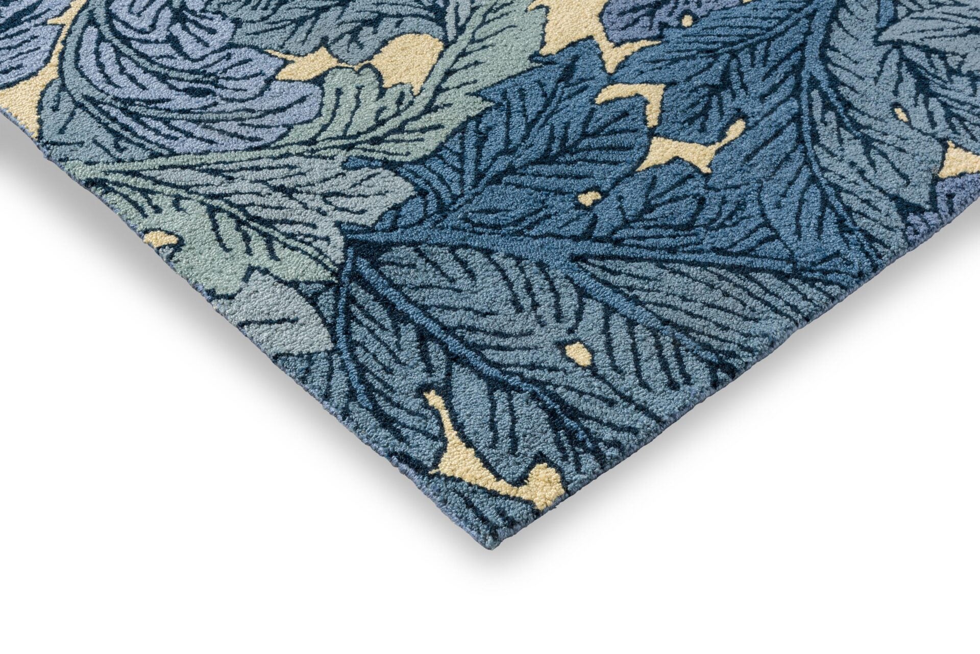 Acanthus indigo blue rug blue