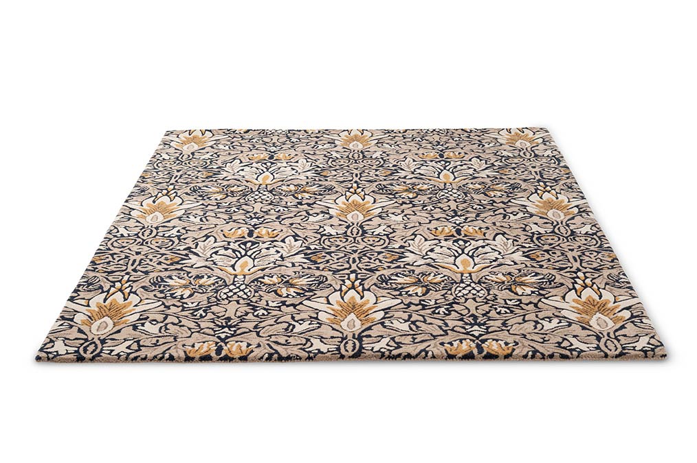 Snakeshead Indigo beige-navy blue rug