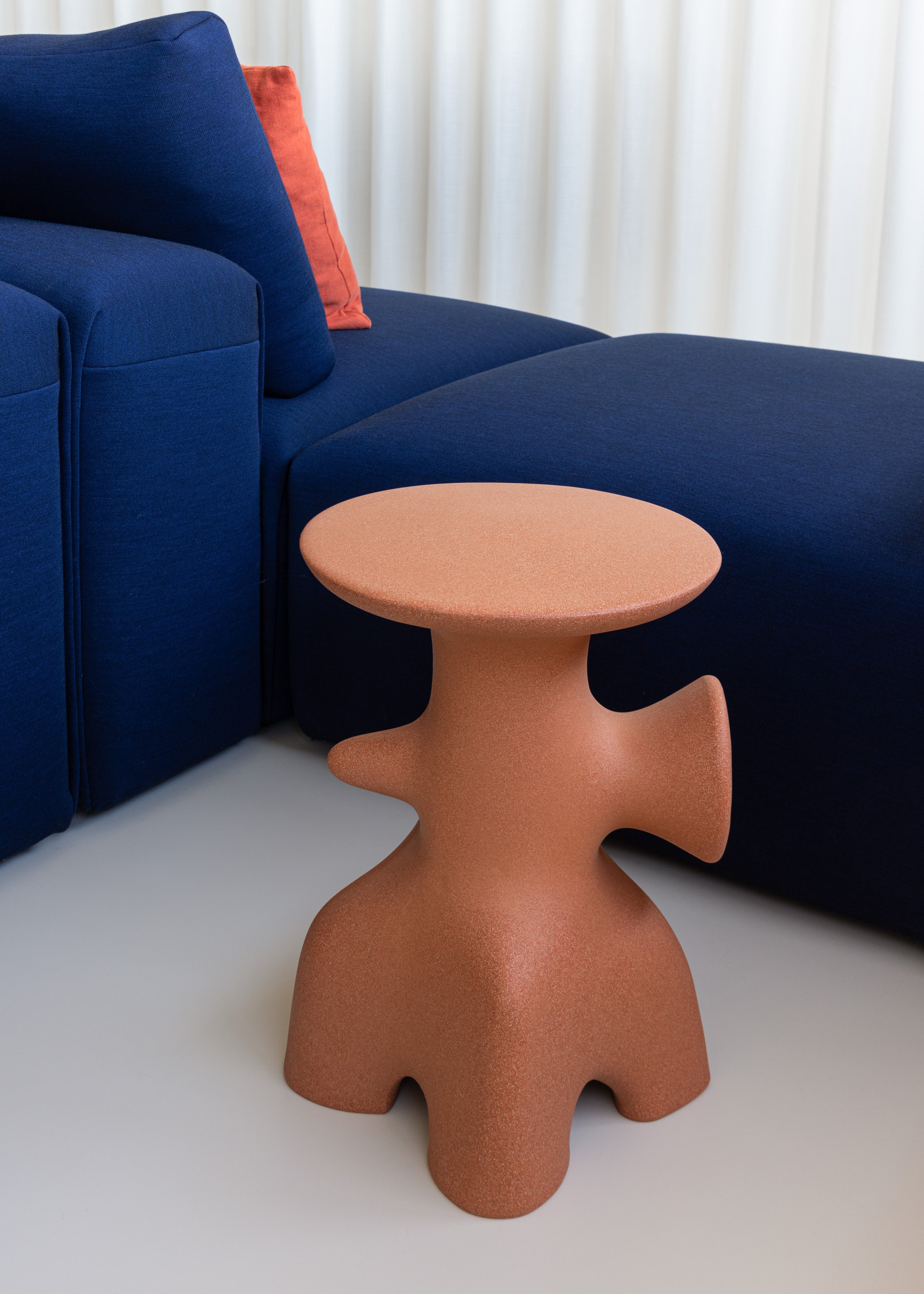 Side table ARCHEO terracotta