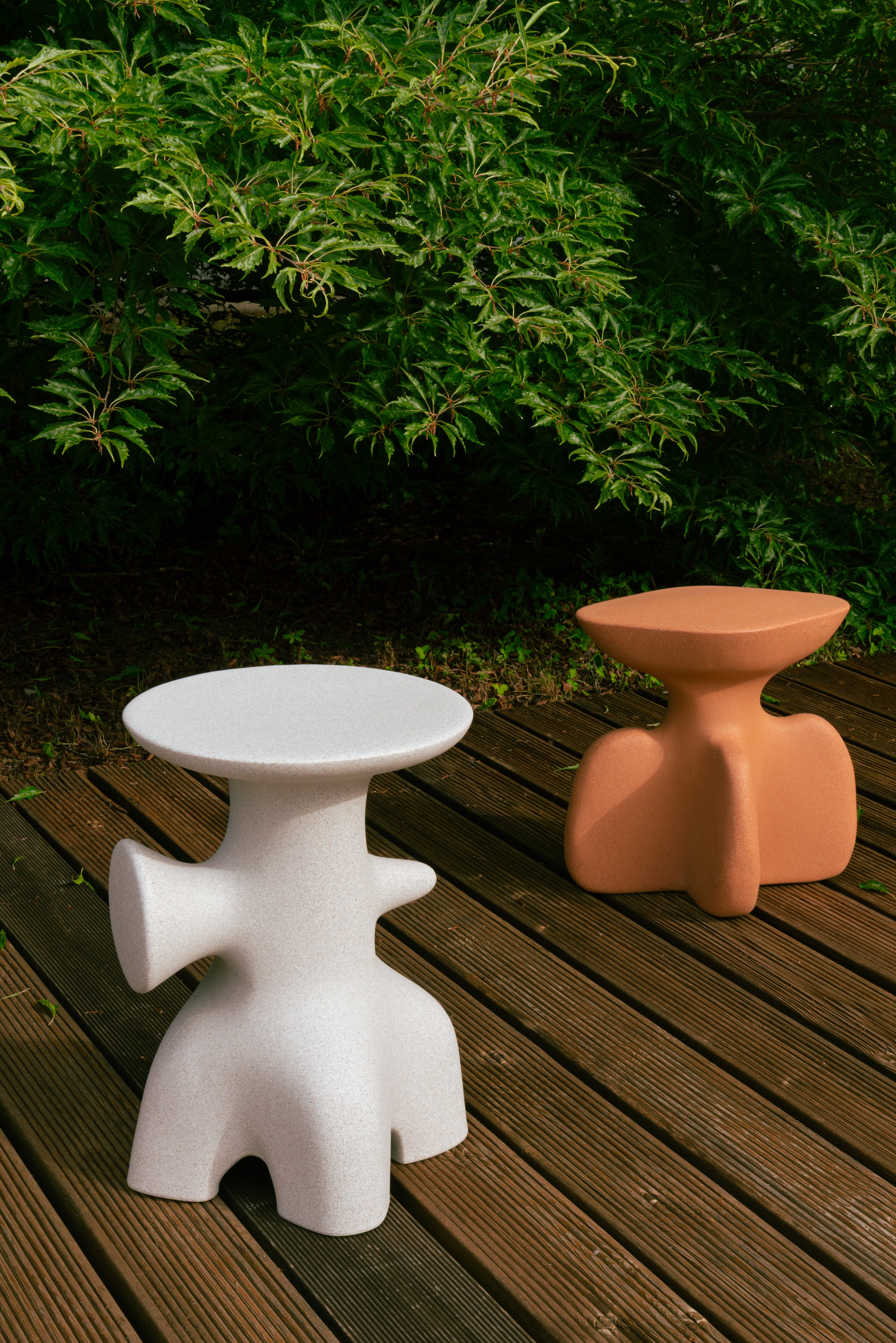 Side table ARCHEO stone gray