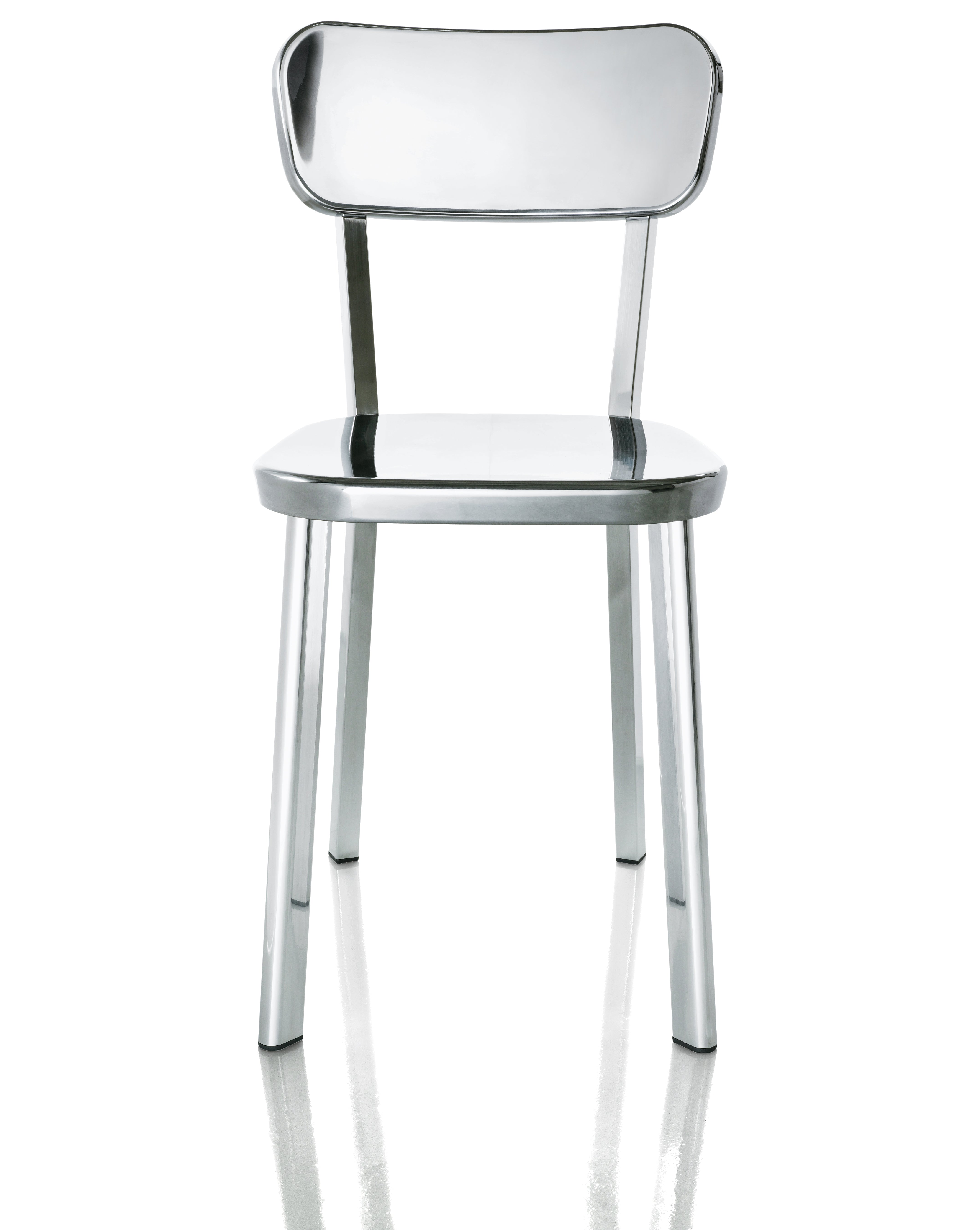 DEJA VU chair polished aluminum
