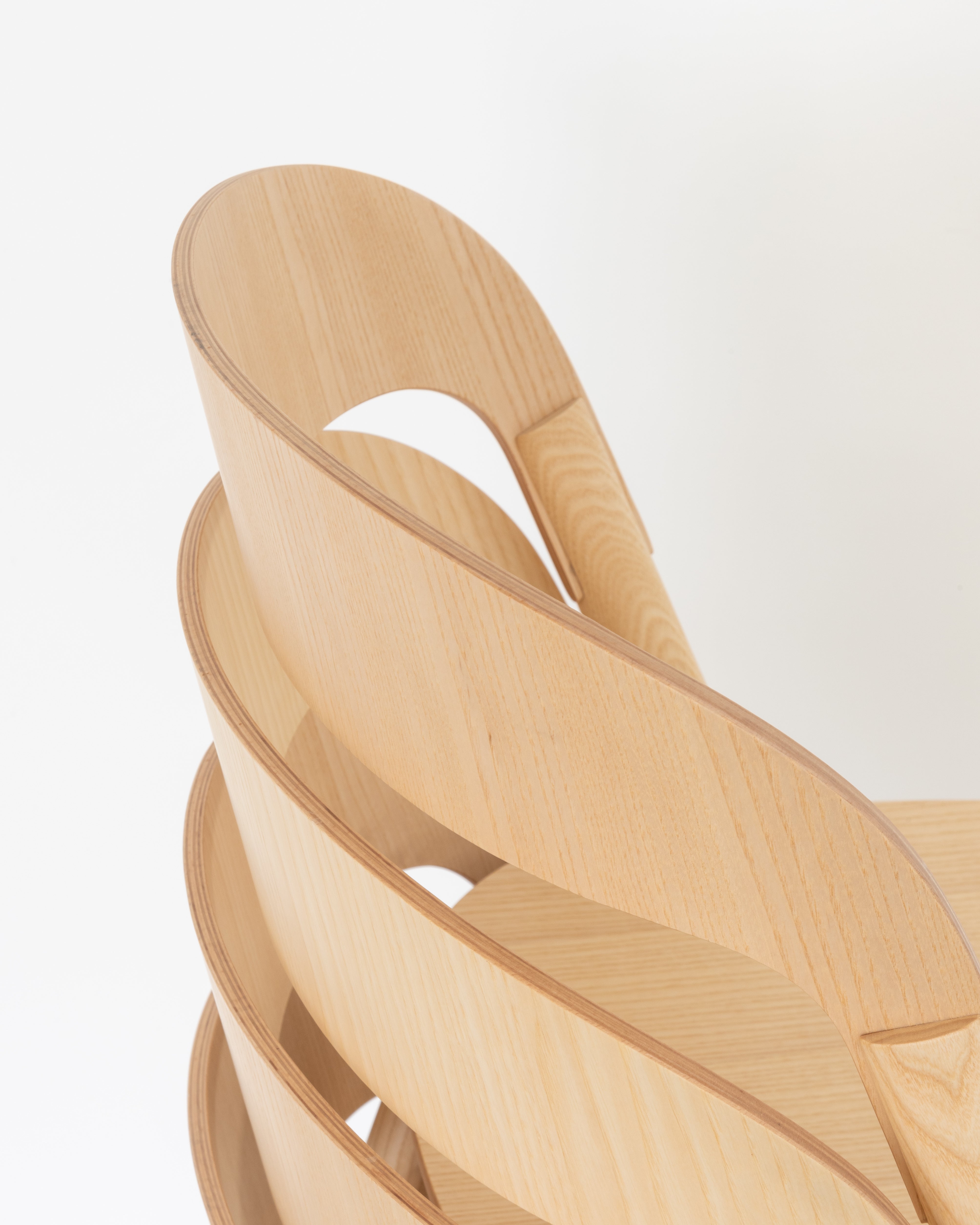 PILA chair in brown ash wood