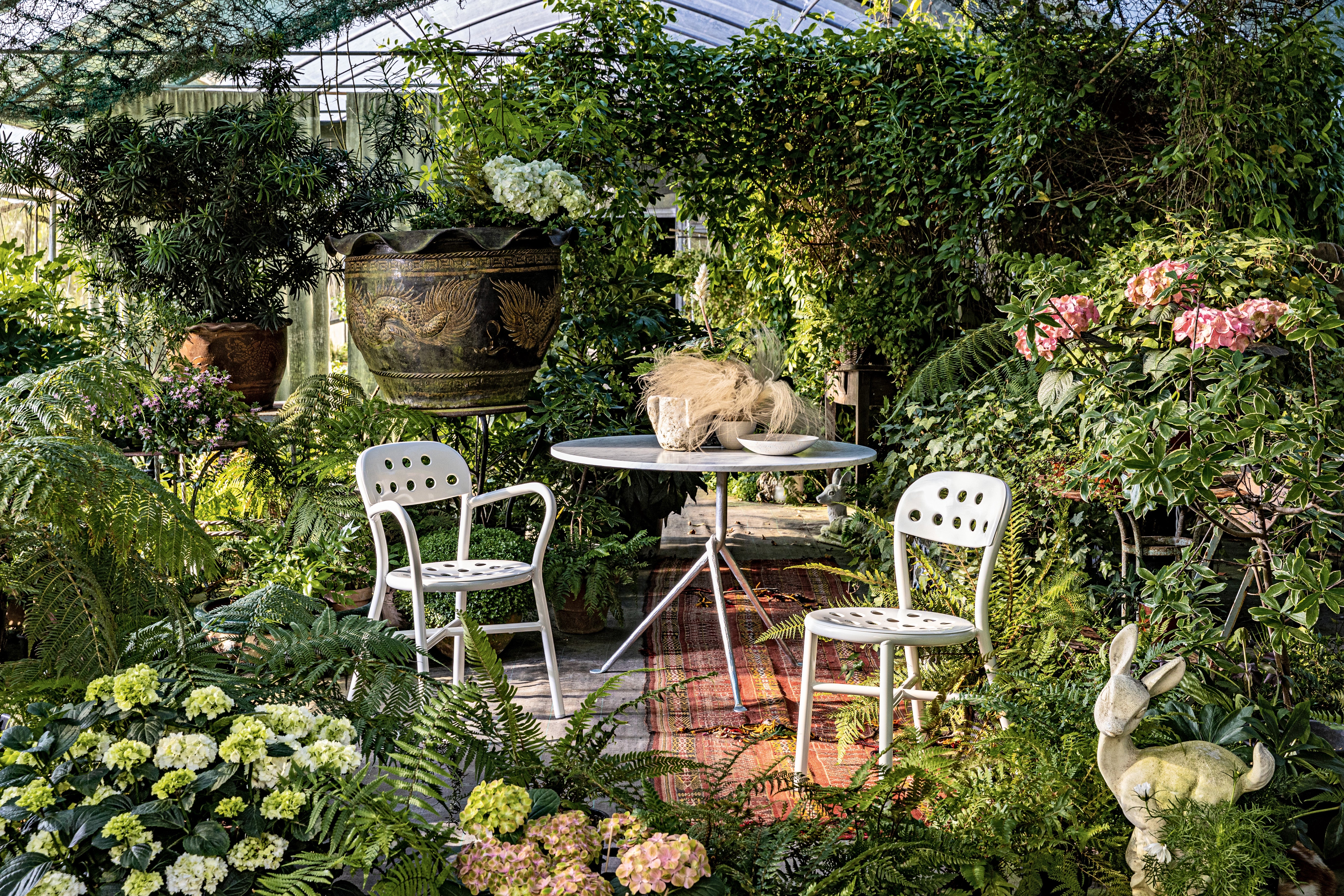 Krzesło zewnętrzne PIPE biały