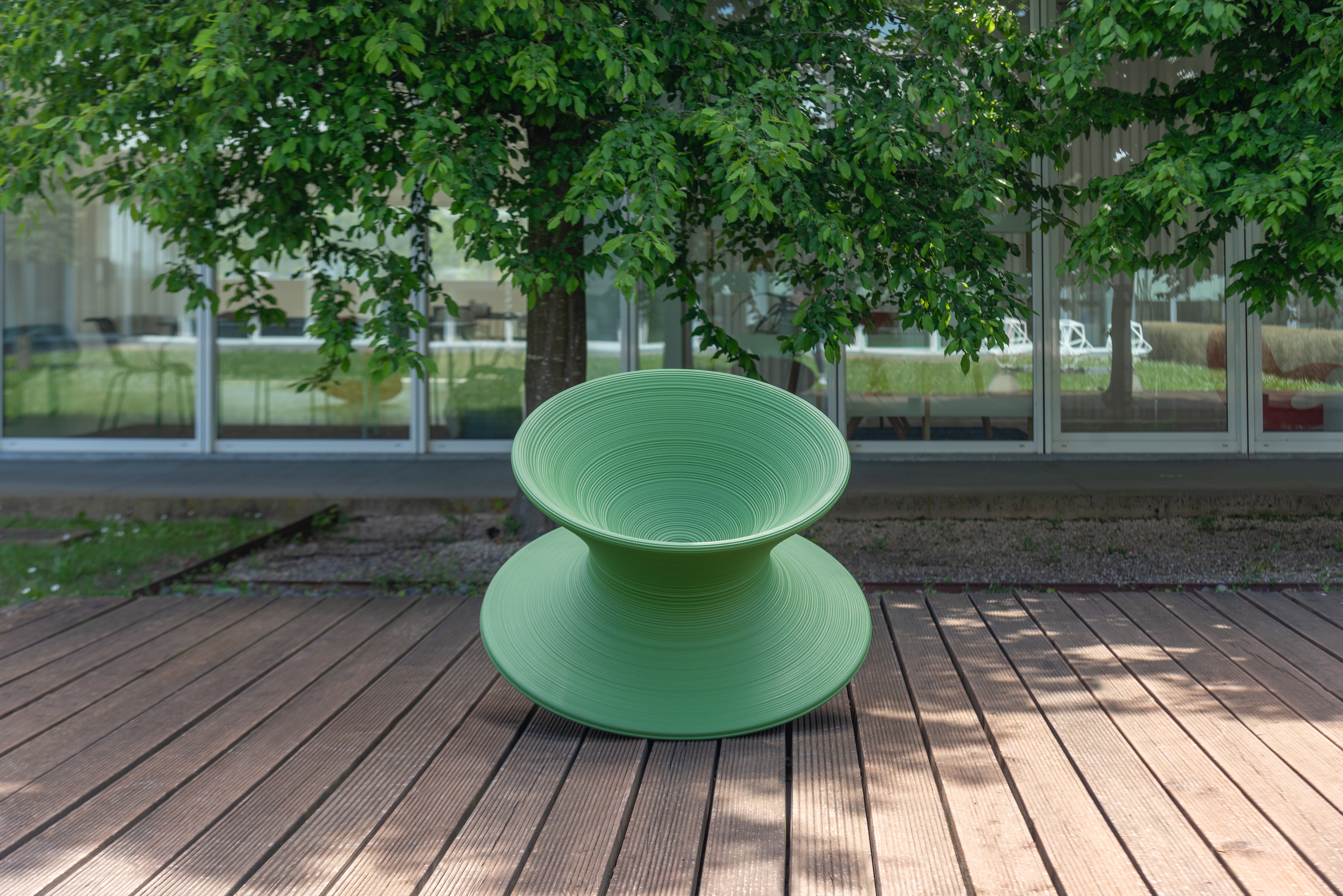 Swivel chair SPUN green
