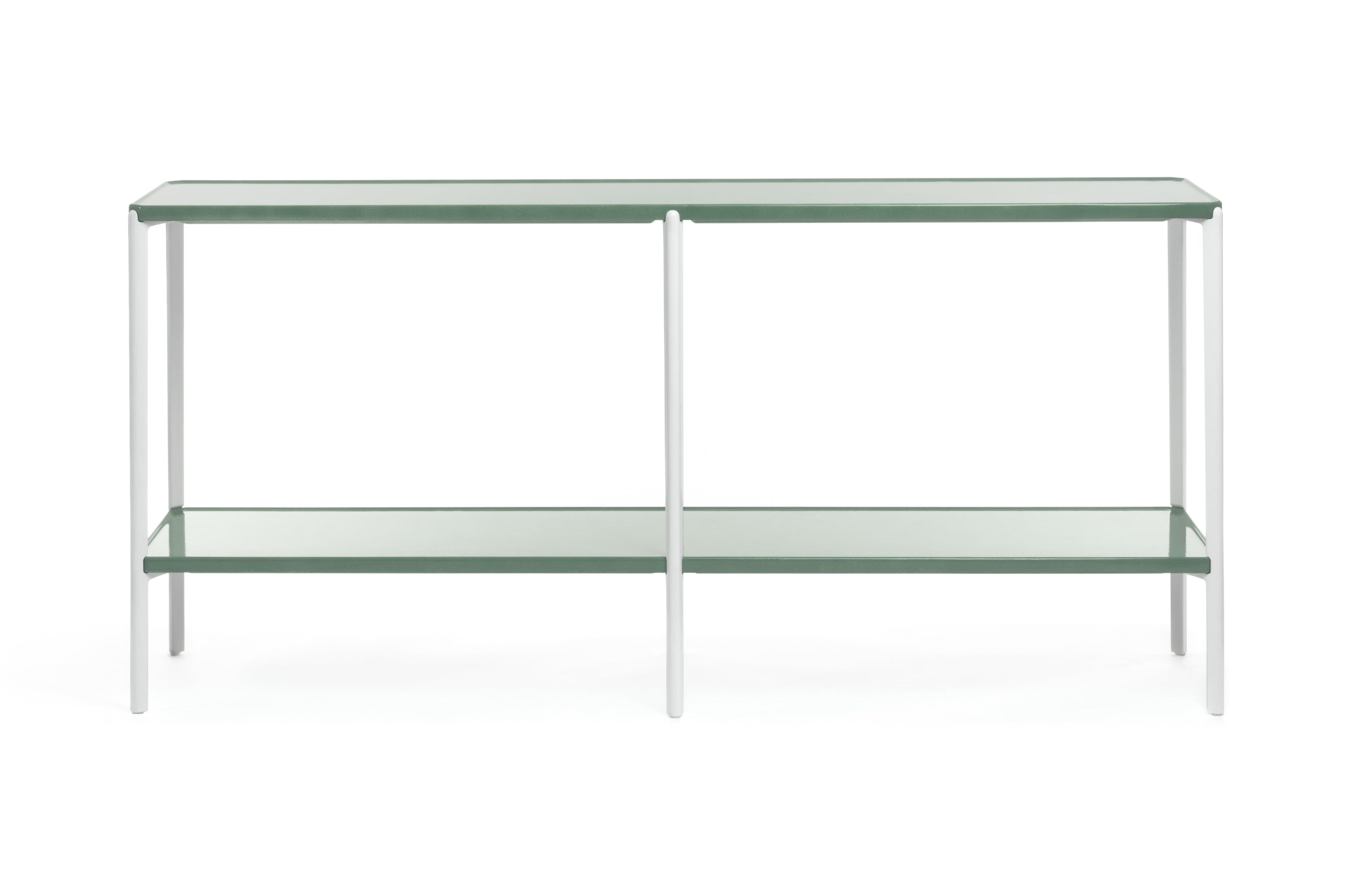 Double shelf TAMBOUR green concrete