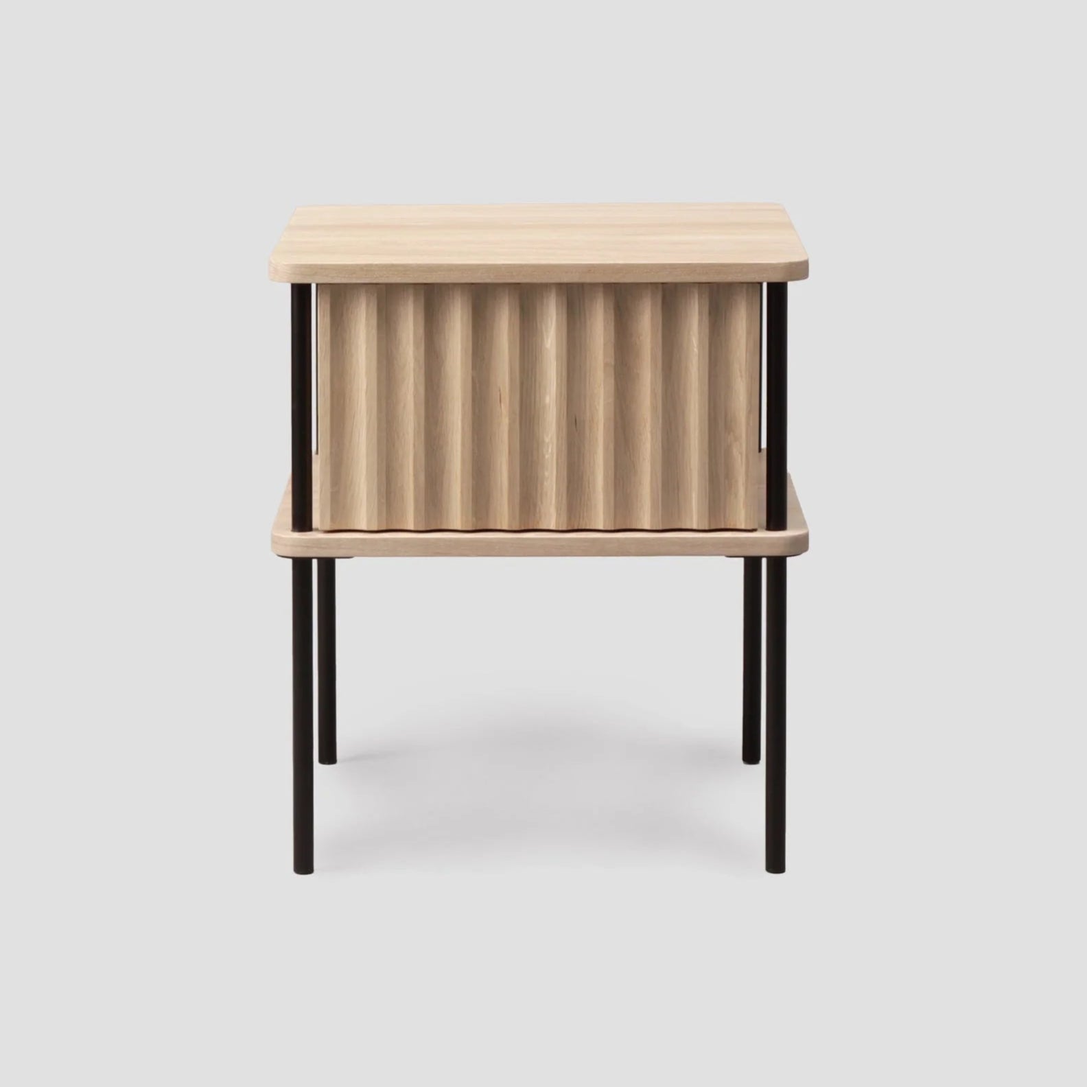 MAYA Nightstand Bleached Oak Wood