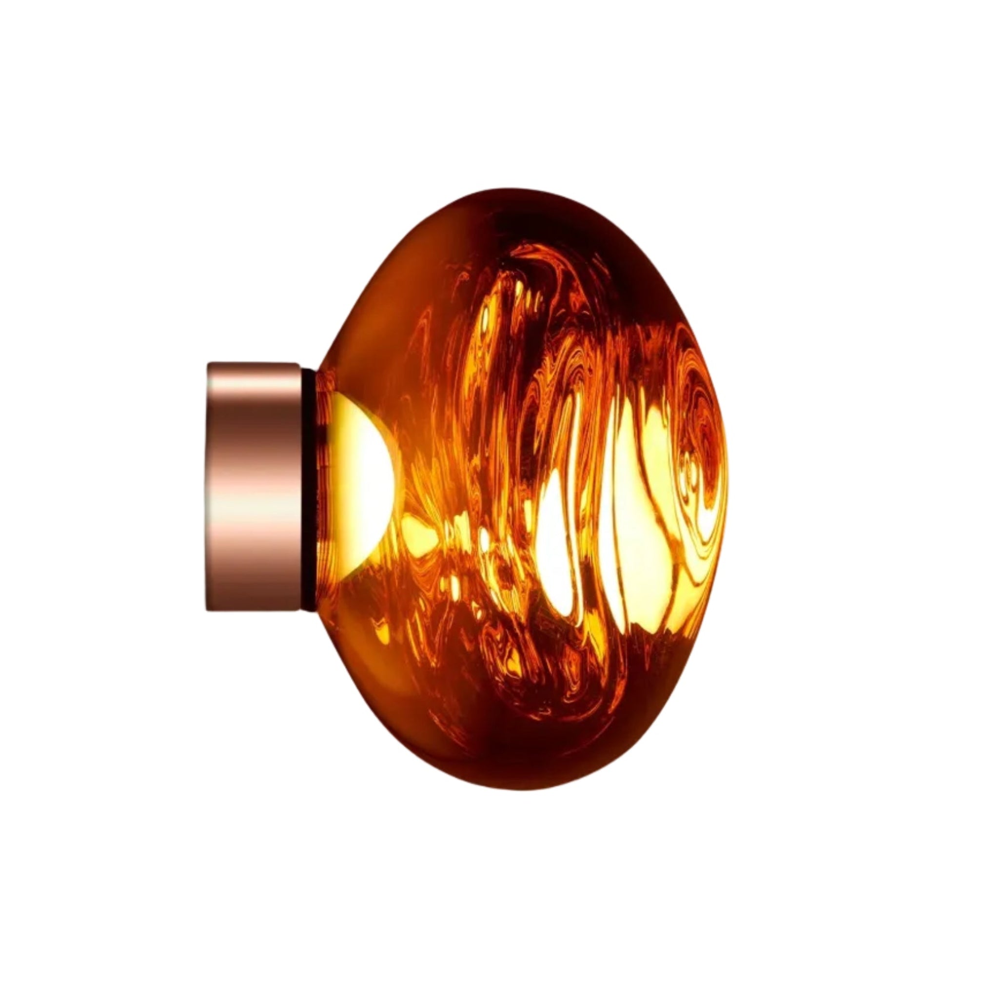 Melt Copper wall lamp