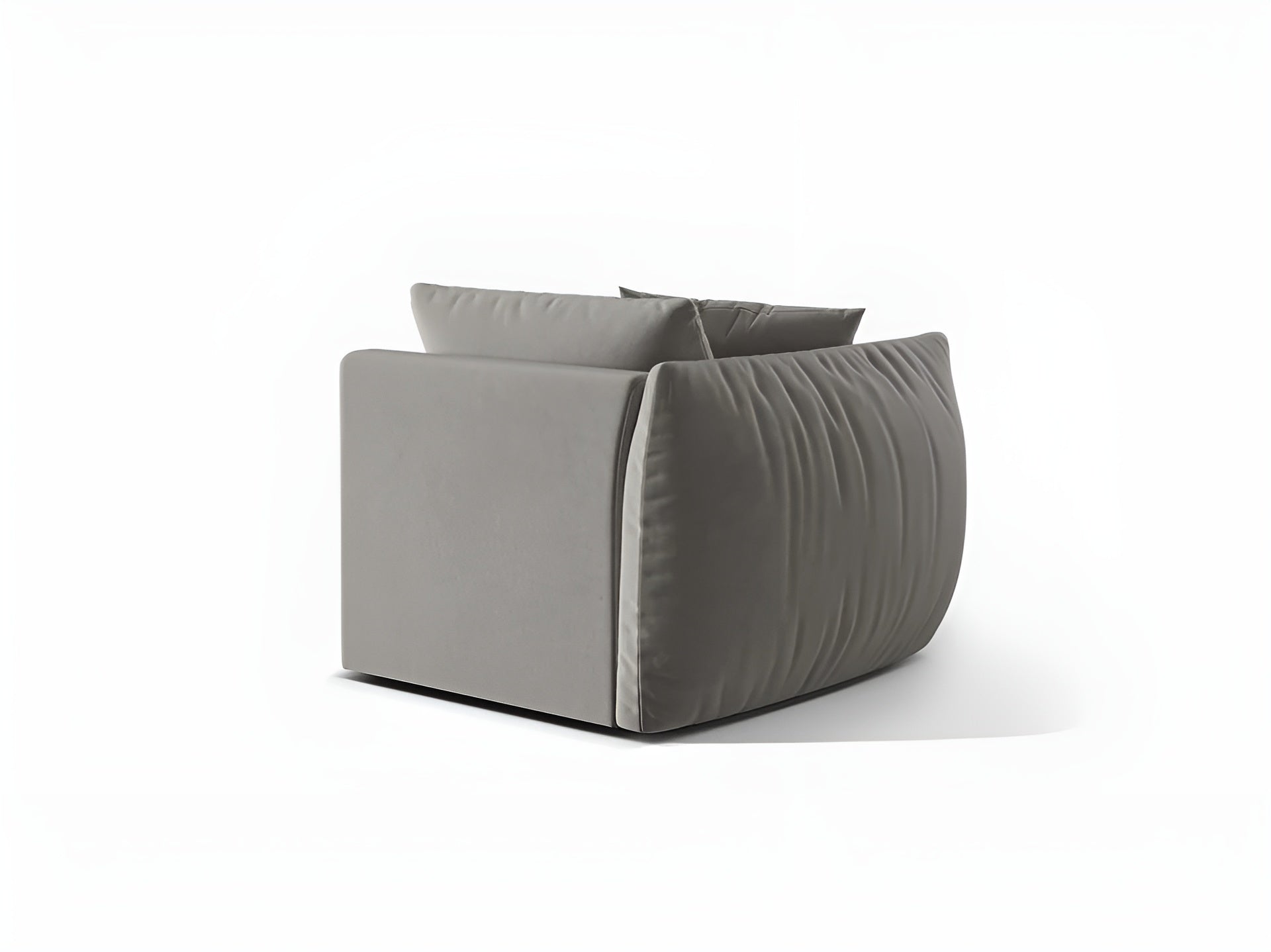 CHRIS Velvet Modular Sofa - Left Element Gray