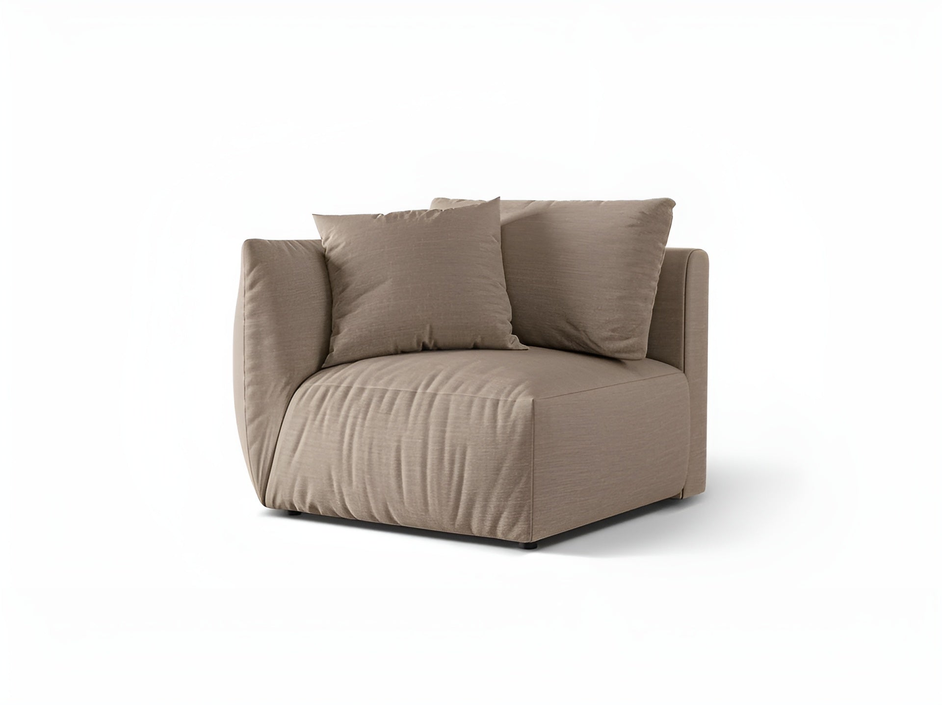 Modulární pohovka CHRIS - levý prvek pískový šenil