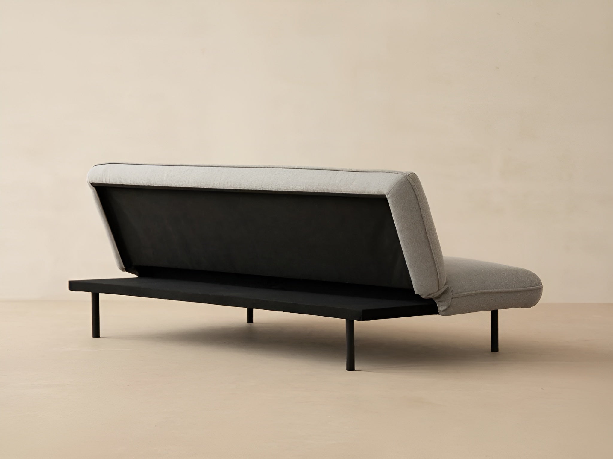 VALLS Sofa with Sleeping Function Gray Chenille