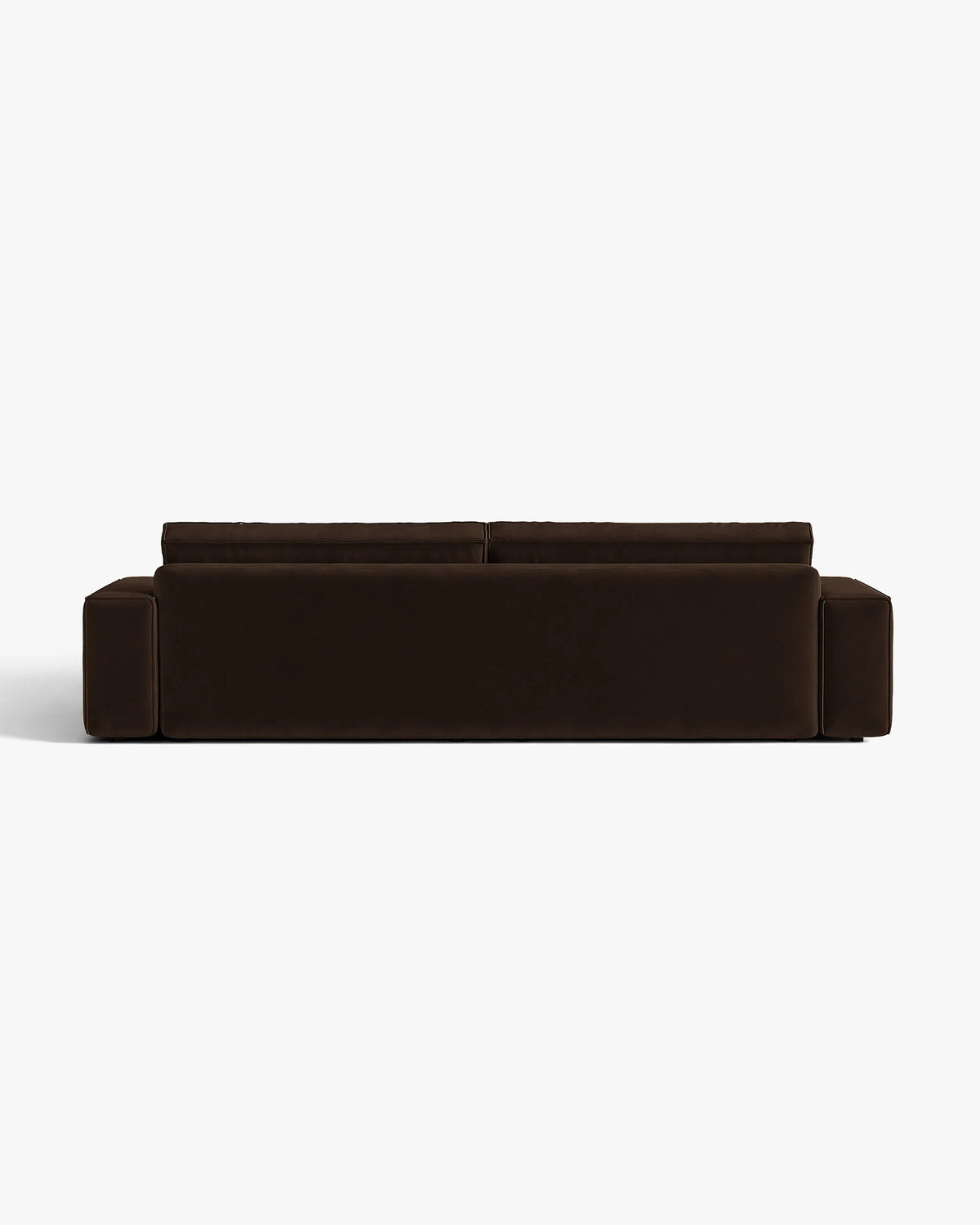 Sofa z sametovou potahovou úpravou pro 3 osoby s funkcí spaní JODIE čokoládová