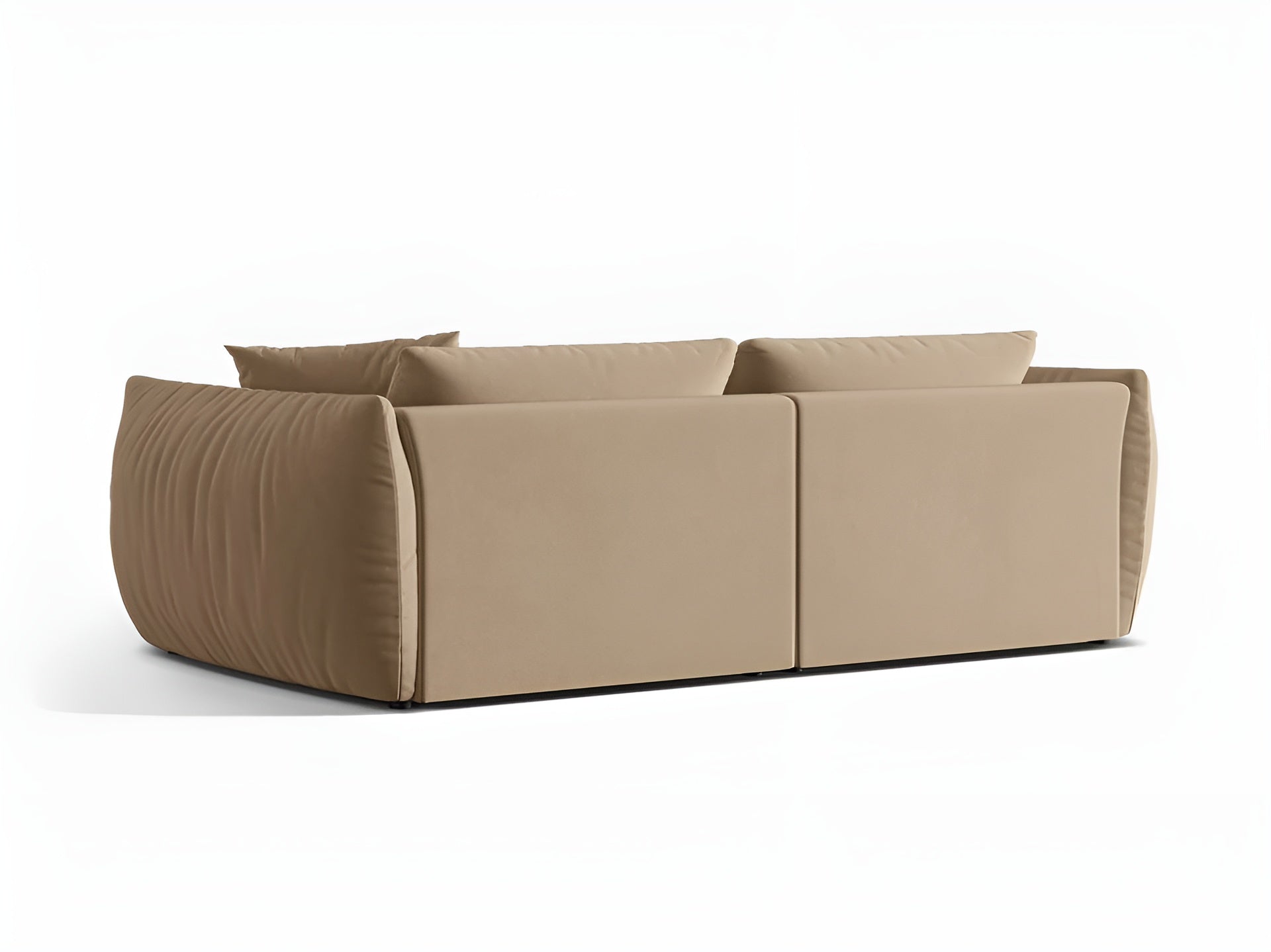 Sofa sametová 4-osobová CHRIS písková