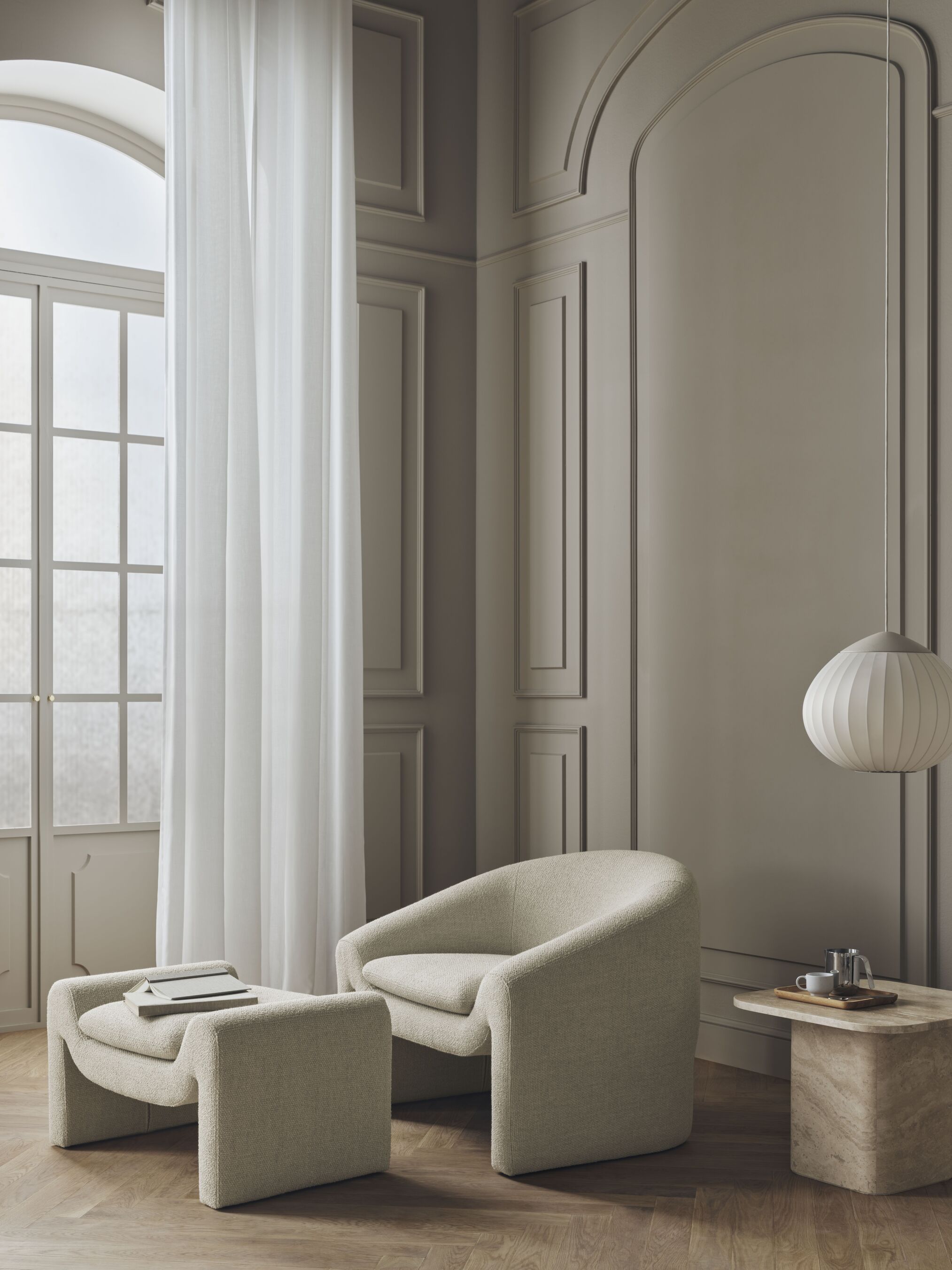 Čalouněný podnožník MIELO