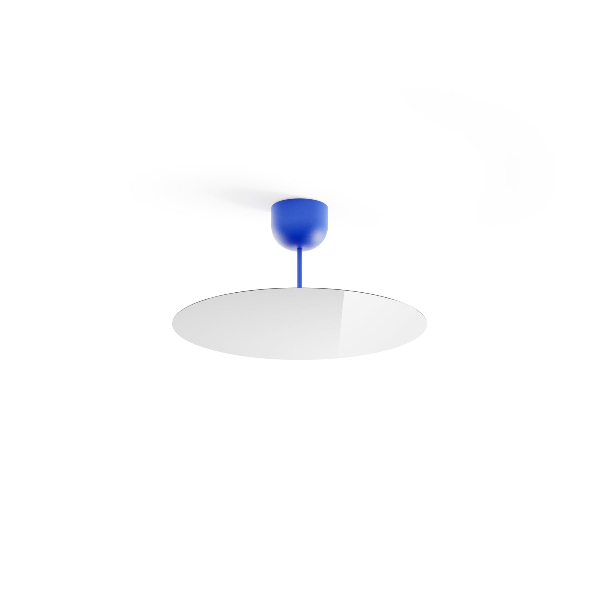 MilliMetro blue hanging lamp with a mirror effect