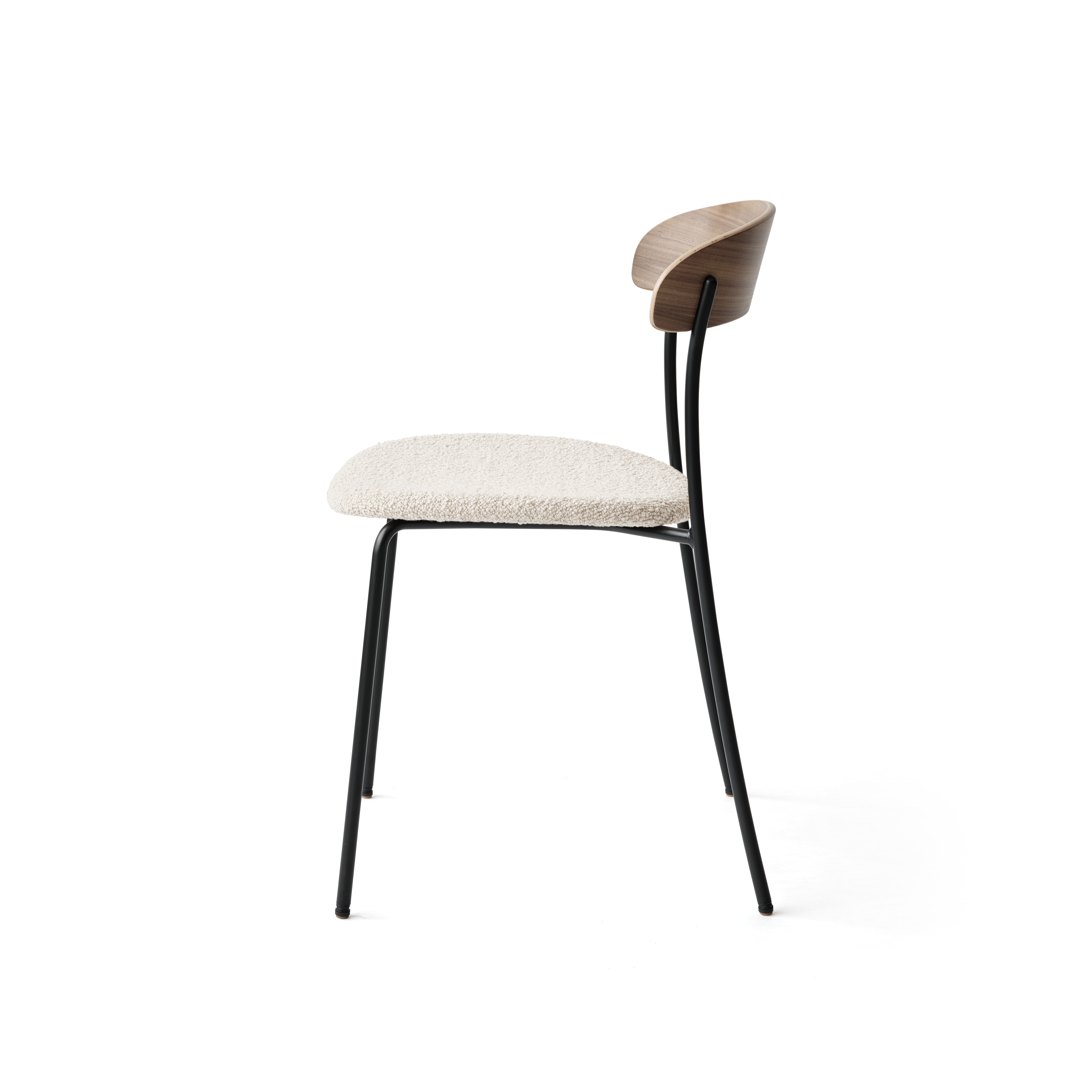 Čalouněné křeslo MISSING s ořechovou dýhou