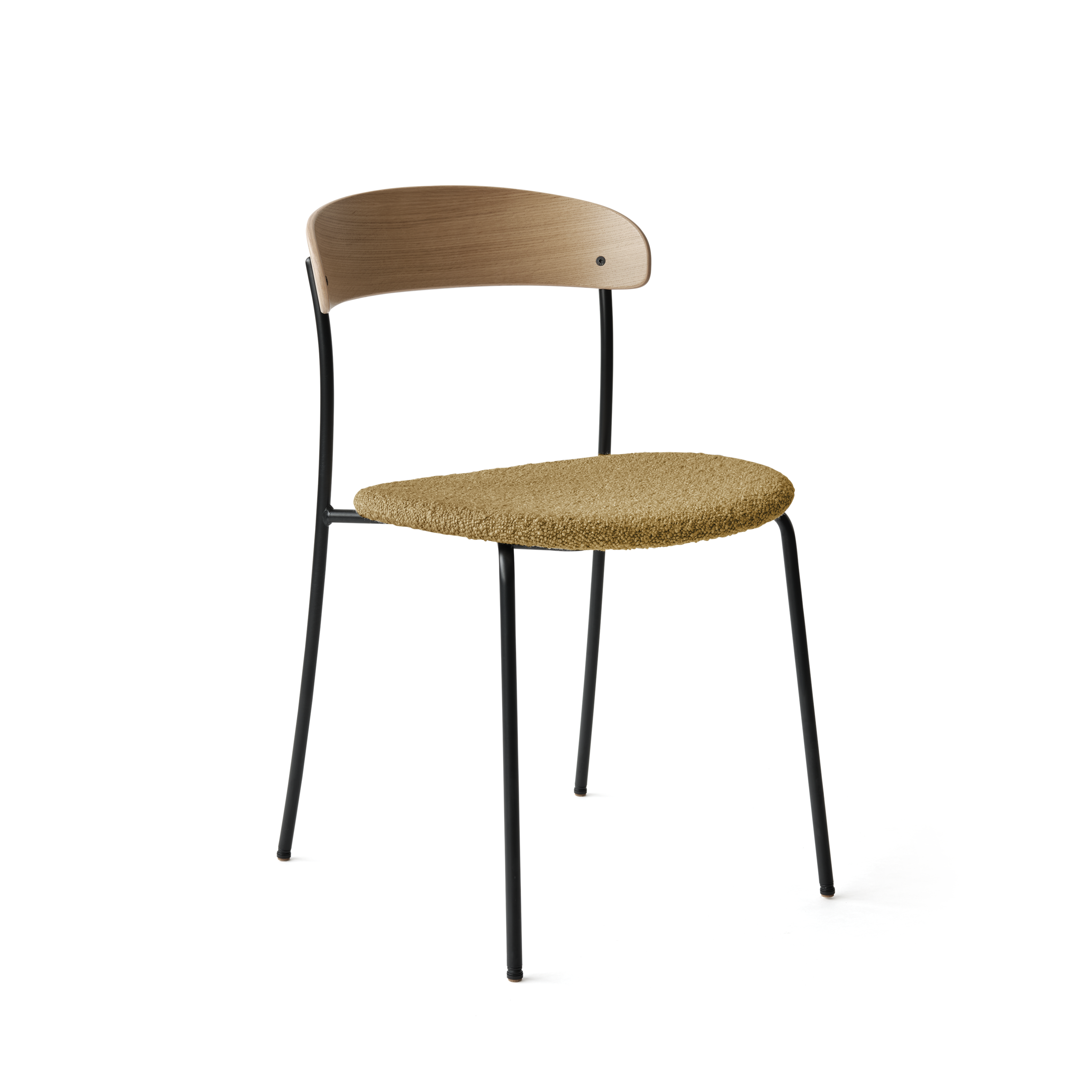 Čalouněné křeslo MISSING s dubovou dýhou