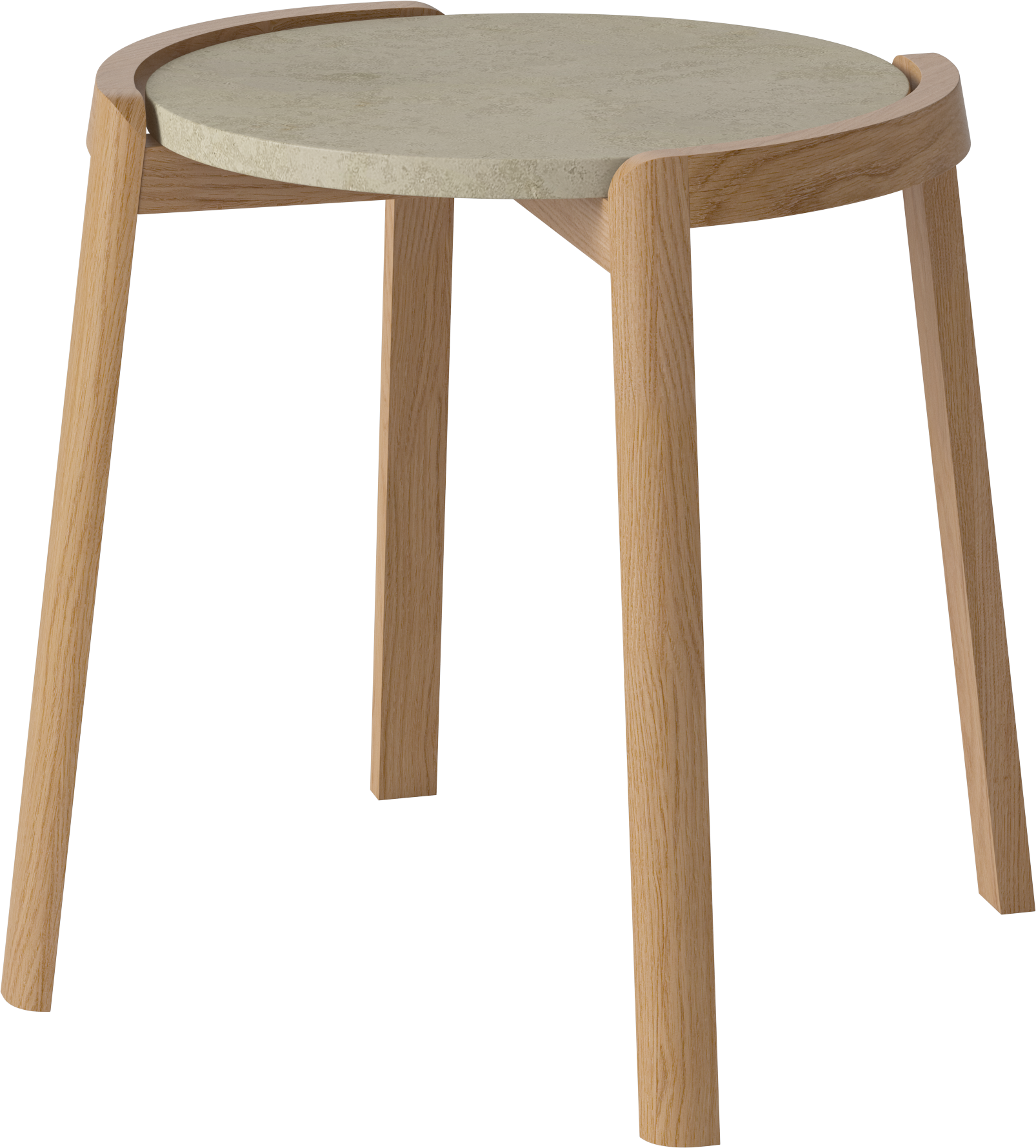 Konferenční stolek MIX mramor s dubovým dřevem