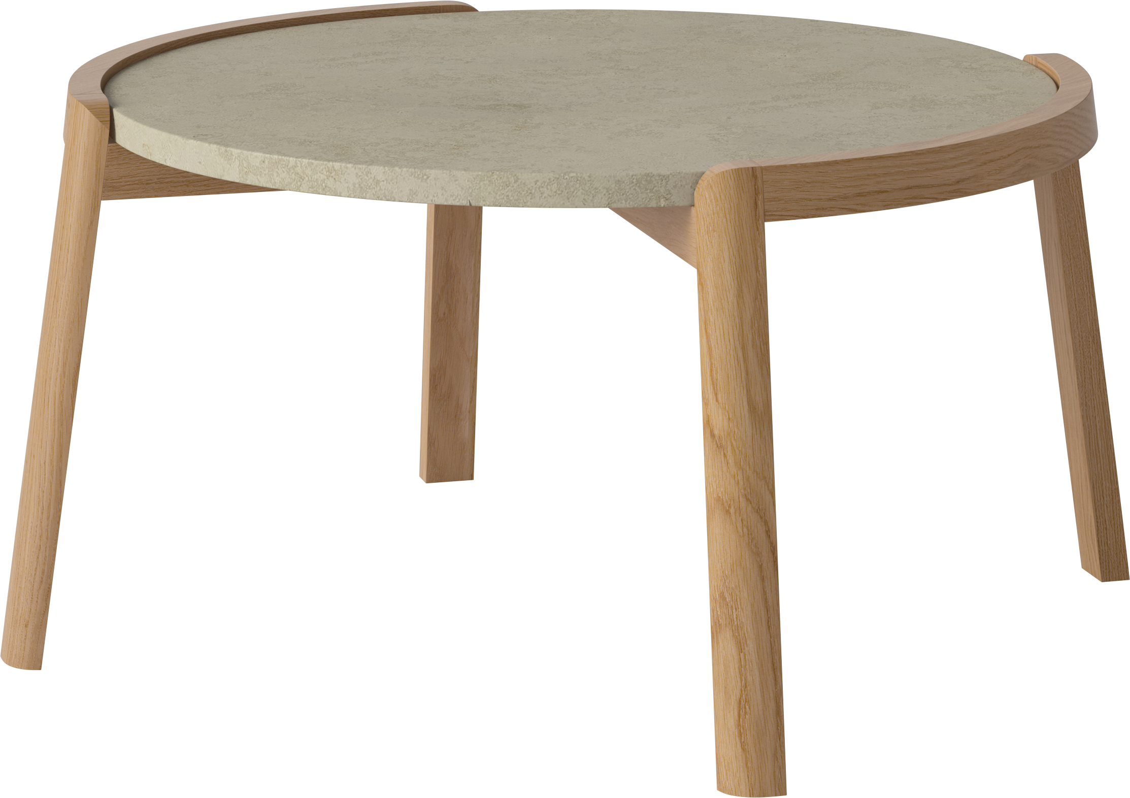 Konferenční stolek MIX mramor s dubovým dřevem