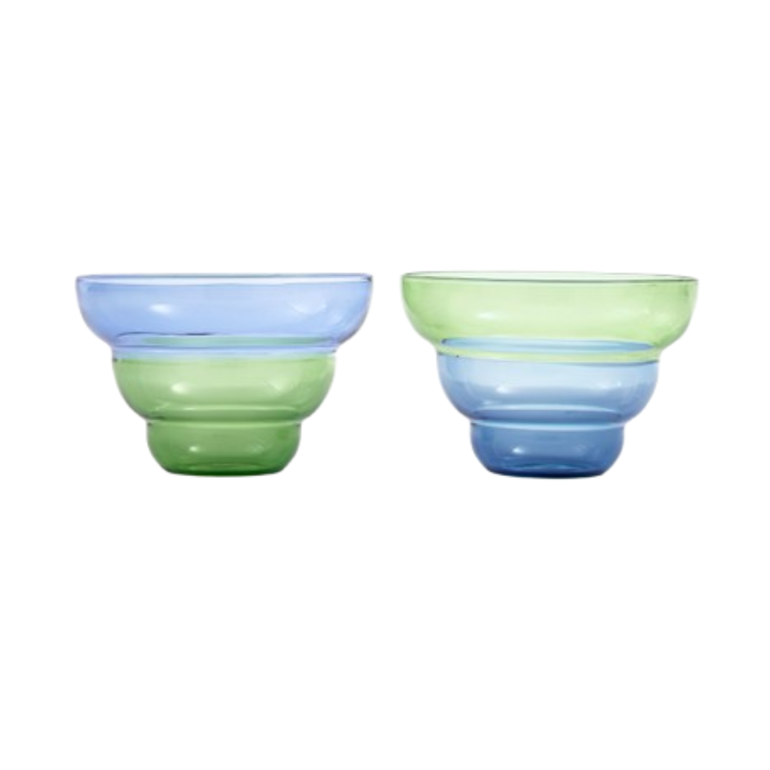 MIZU KIRI bowl set blue with green