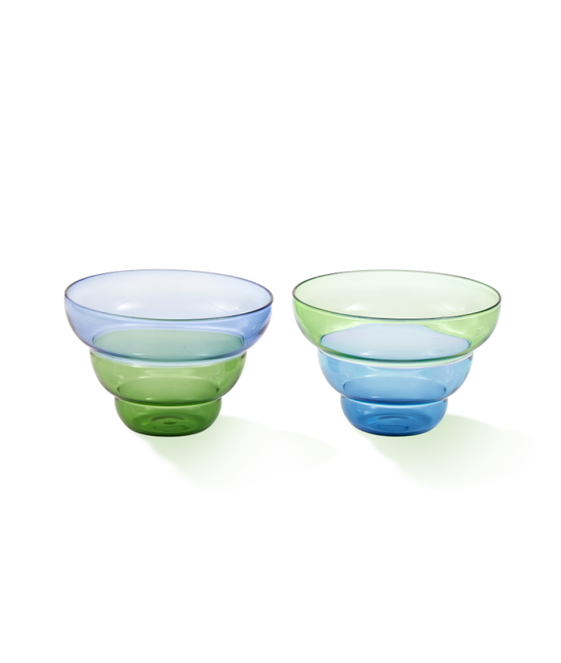 MIZU KIRI bowl set blue with green