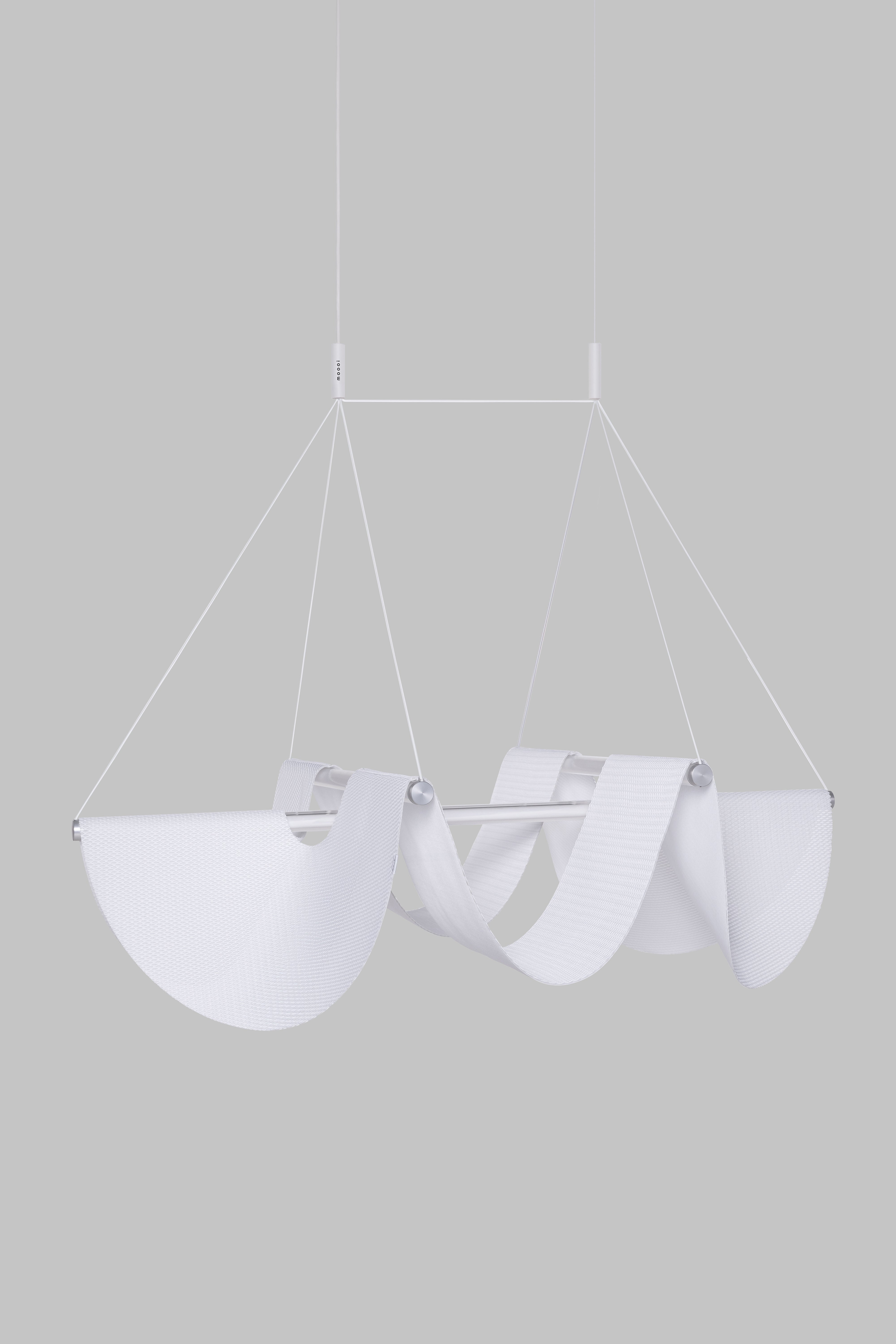 Závěsné svítidlo DRAPE LIGHT s drapovanou tkaninou