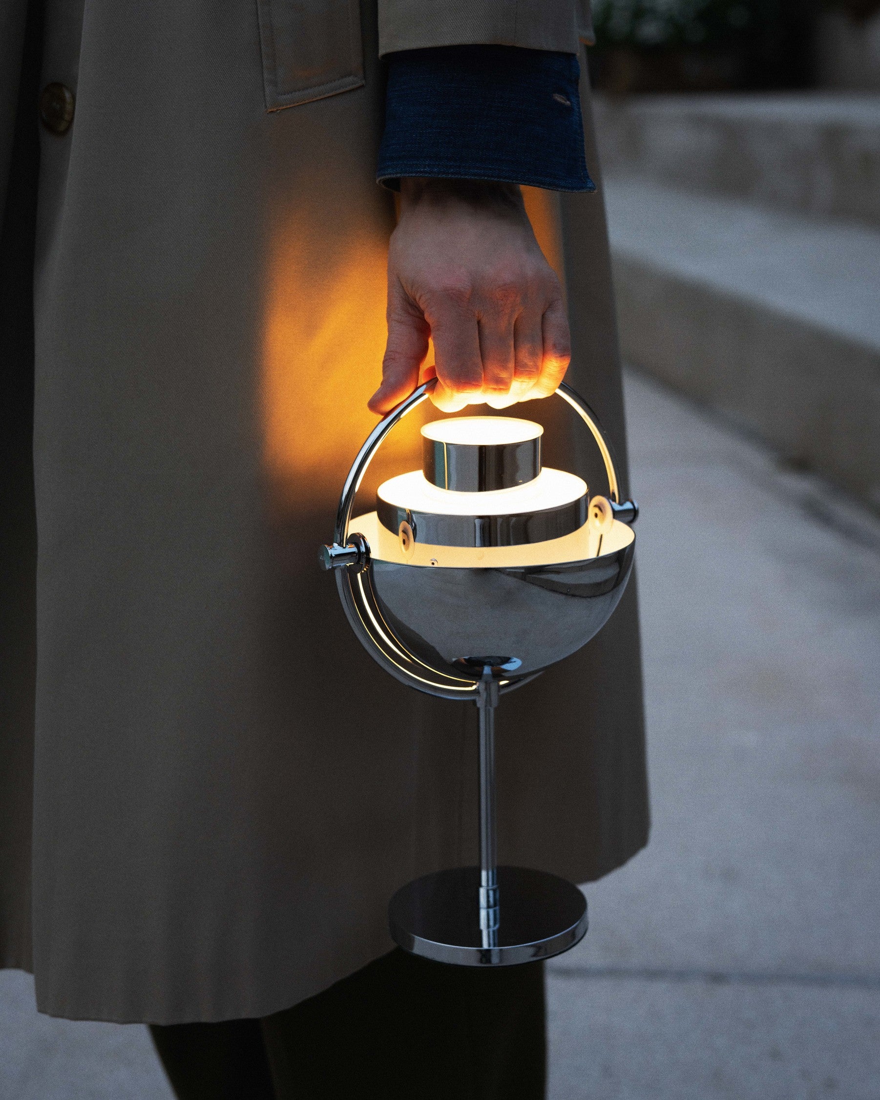 MULTI-LITE portable lamp chrome