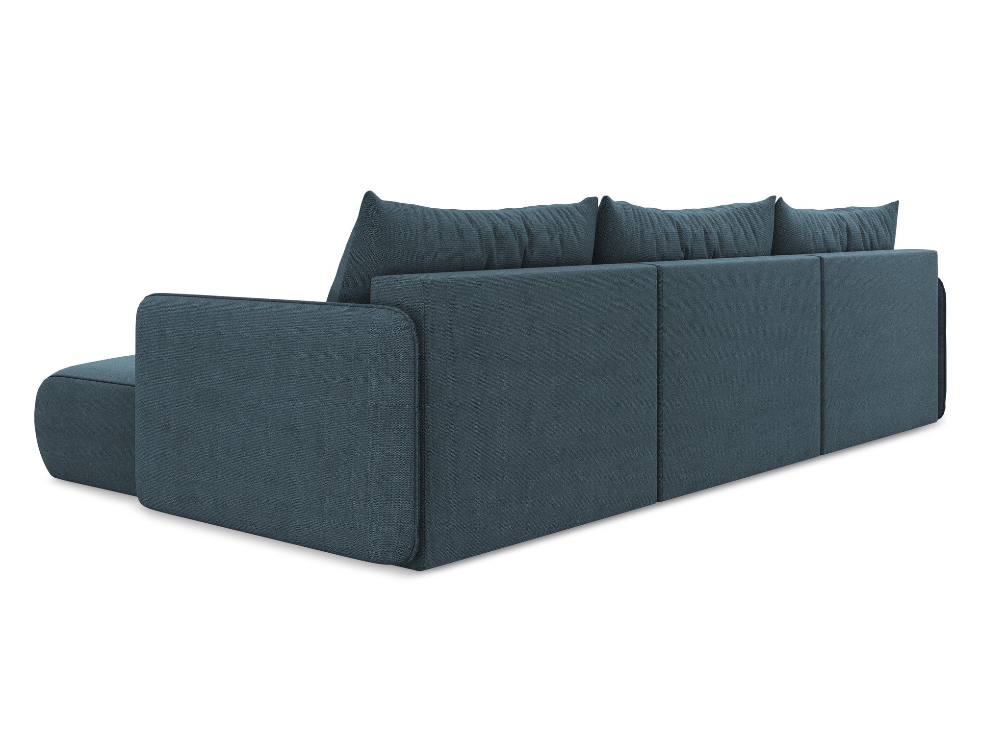 Panoramic Corner Sofa with Sleeping Function NANEA in Denim Blue