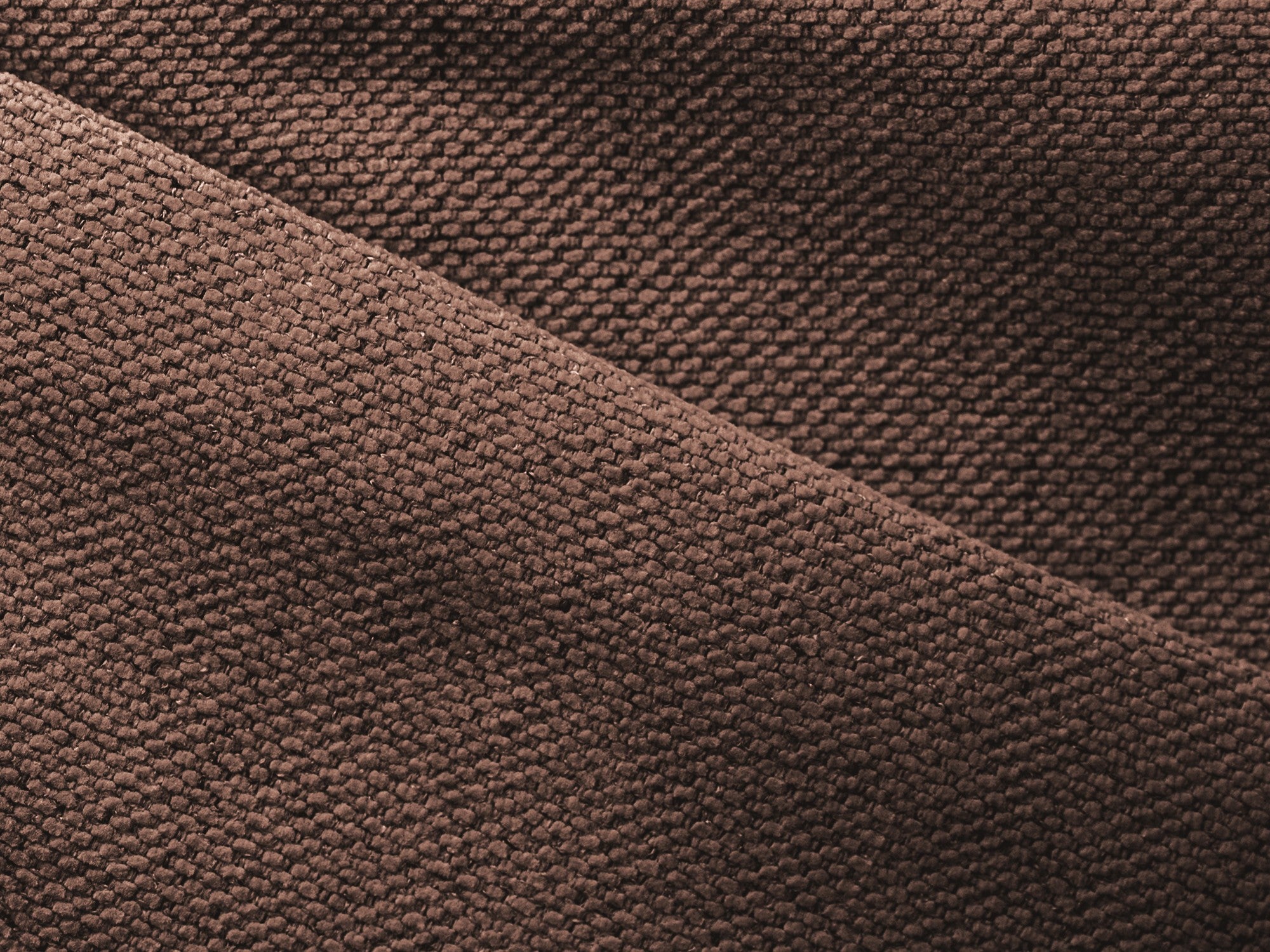 Rohová sedačka s funkcí spaní NANEA v tlumené růžové barvě