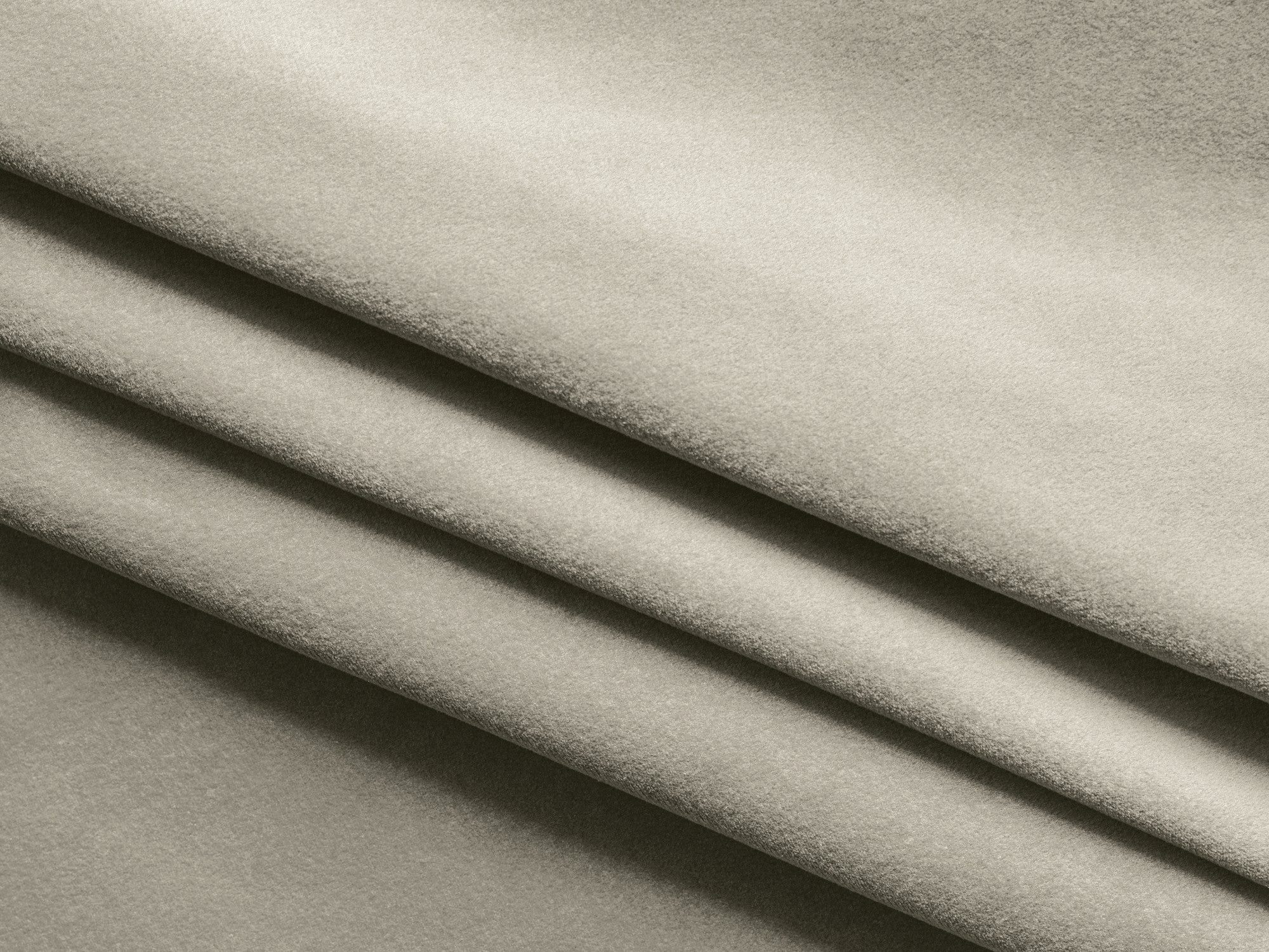 Velvet panoramic corner sofa with sleeping function NANEA pearl