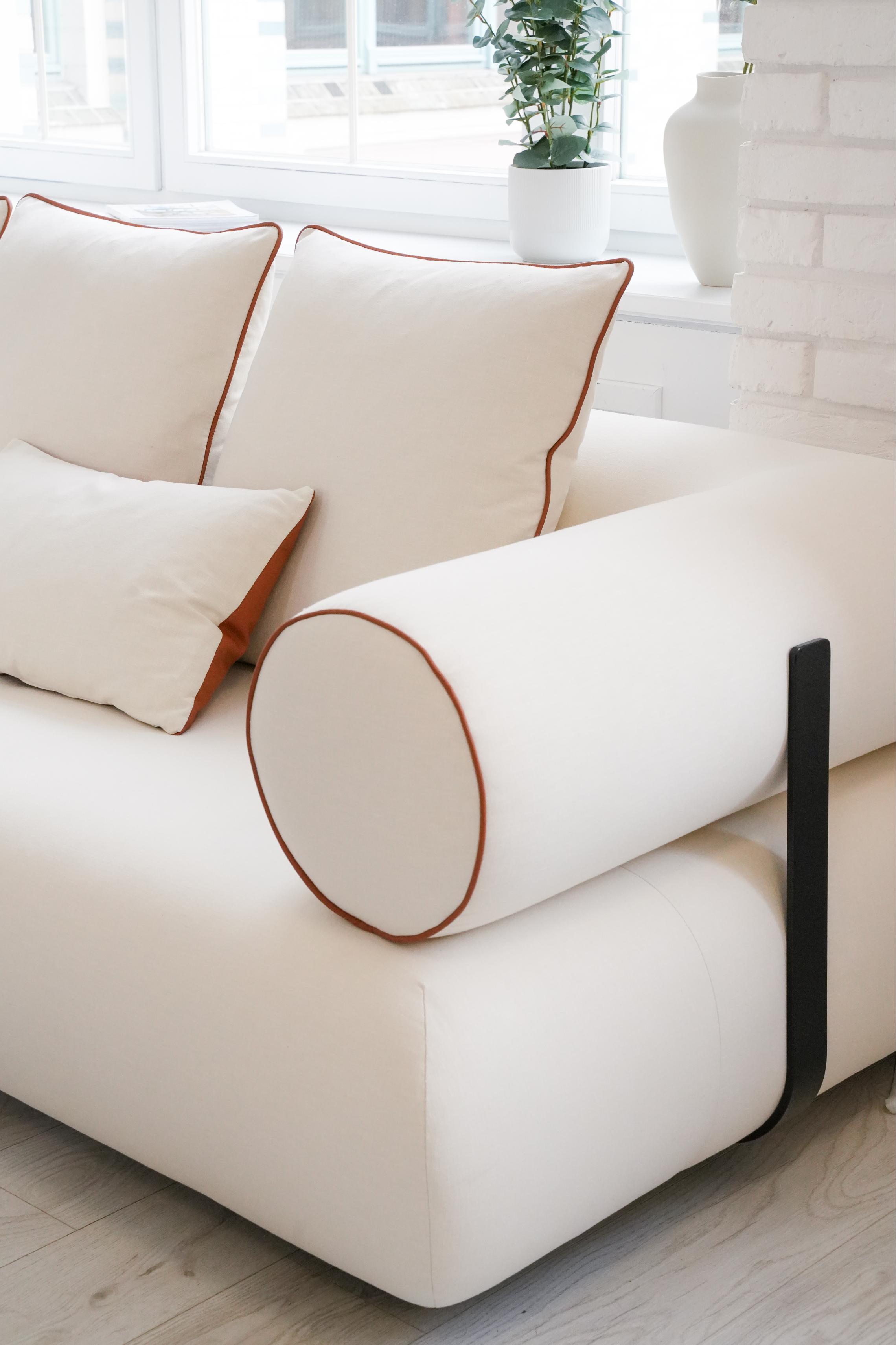 Left-facing corner sofa CASABLANCA customizable