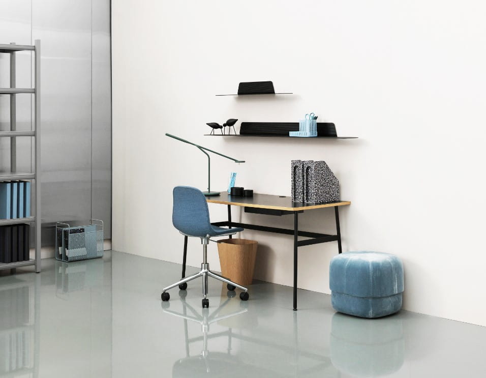 Kancelářská židle s regulací FORM 5W bordová s hliníkovou základnou na kolečkách