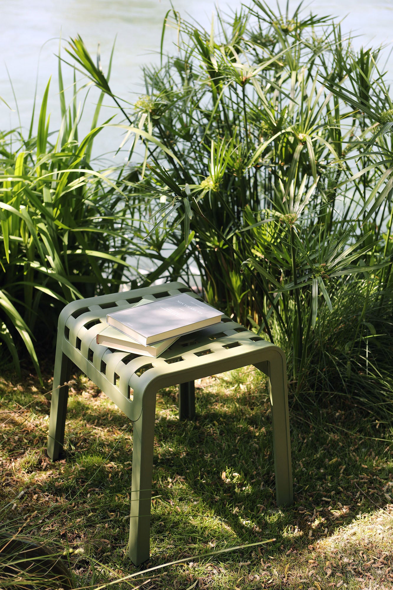 Outdoor Footrest POGGIO agave green