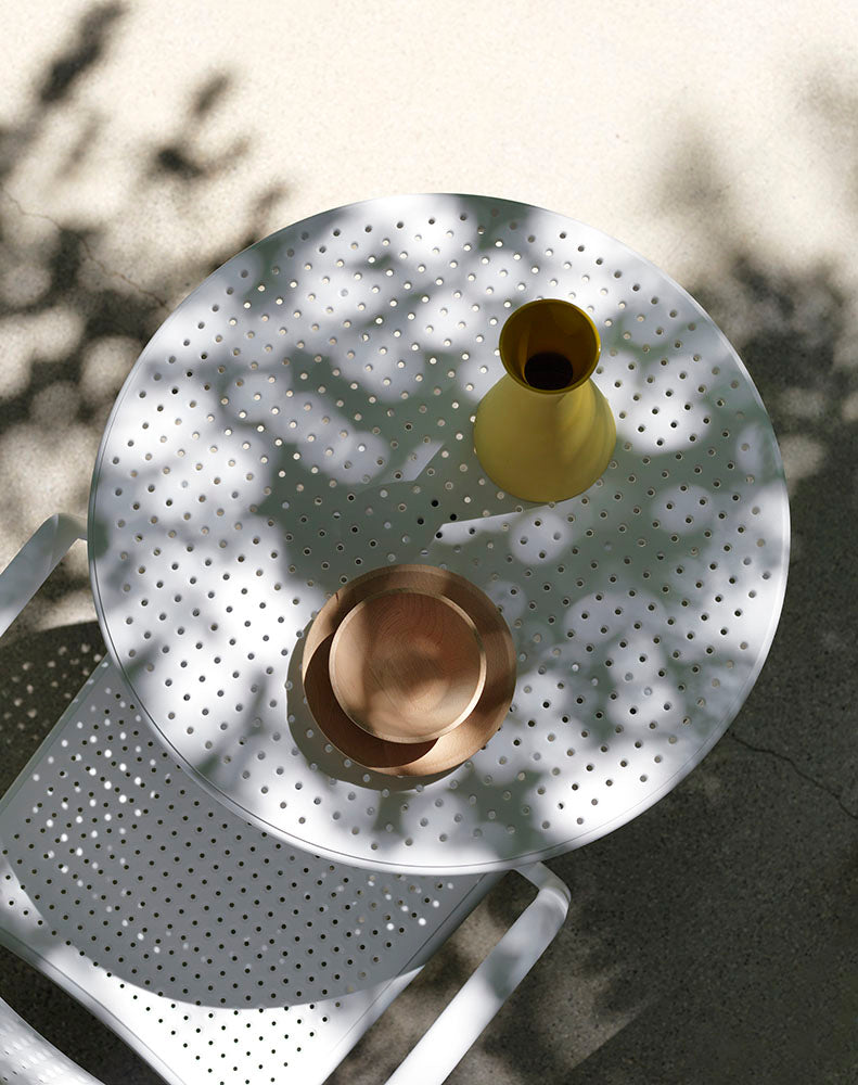 Outdoor chair with armrests BORA taupe