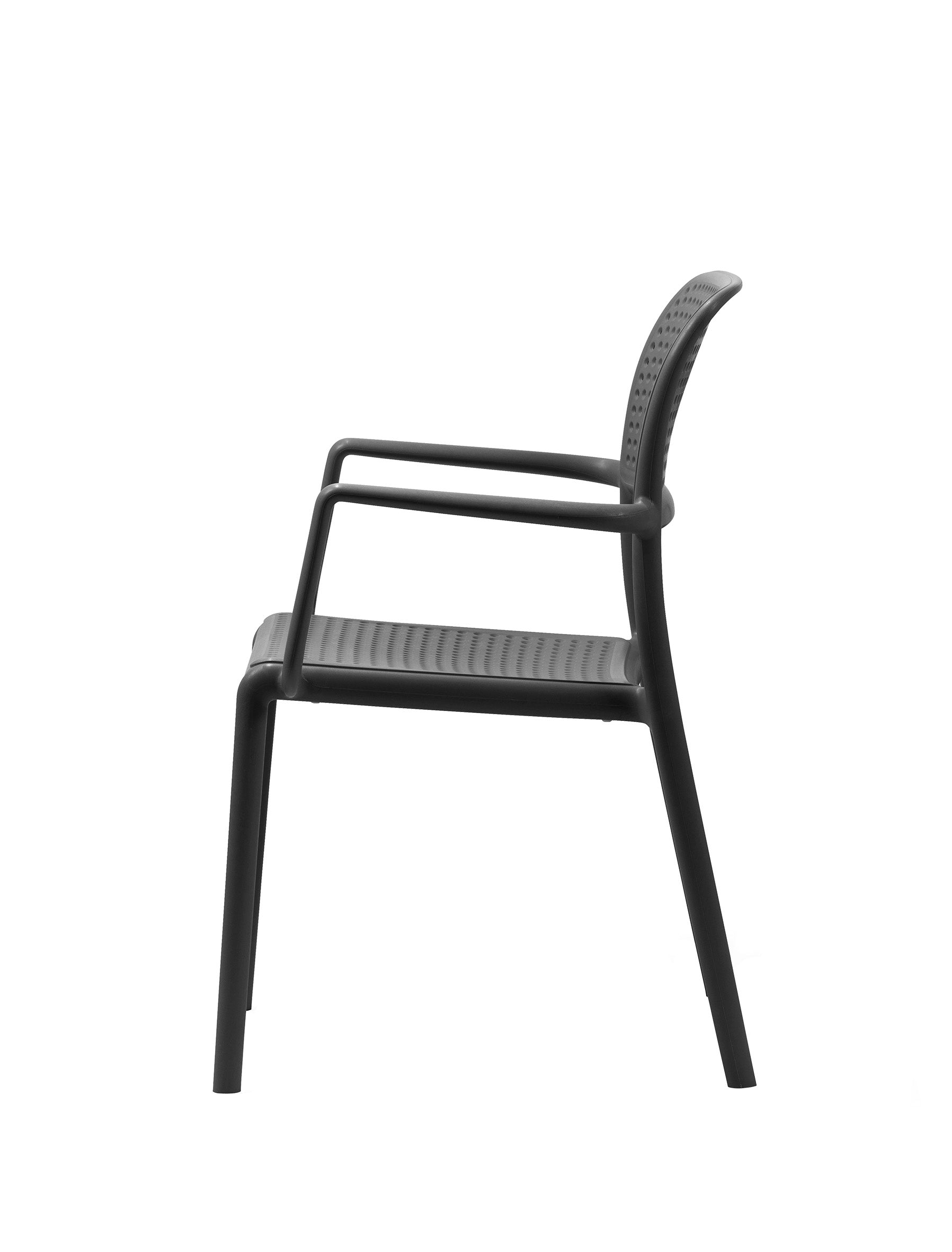 Outdoor chair with armrests BORA taupe