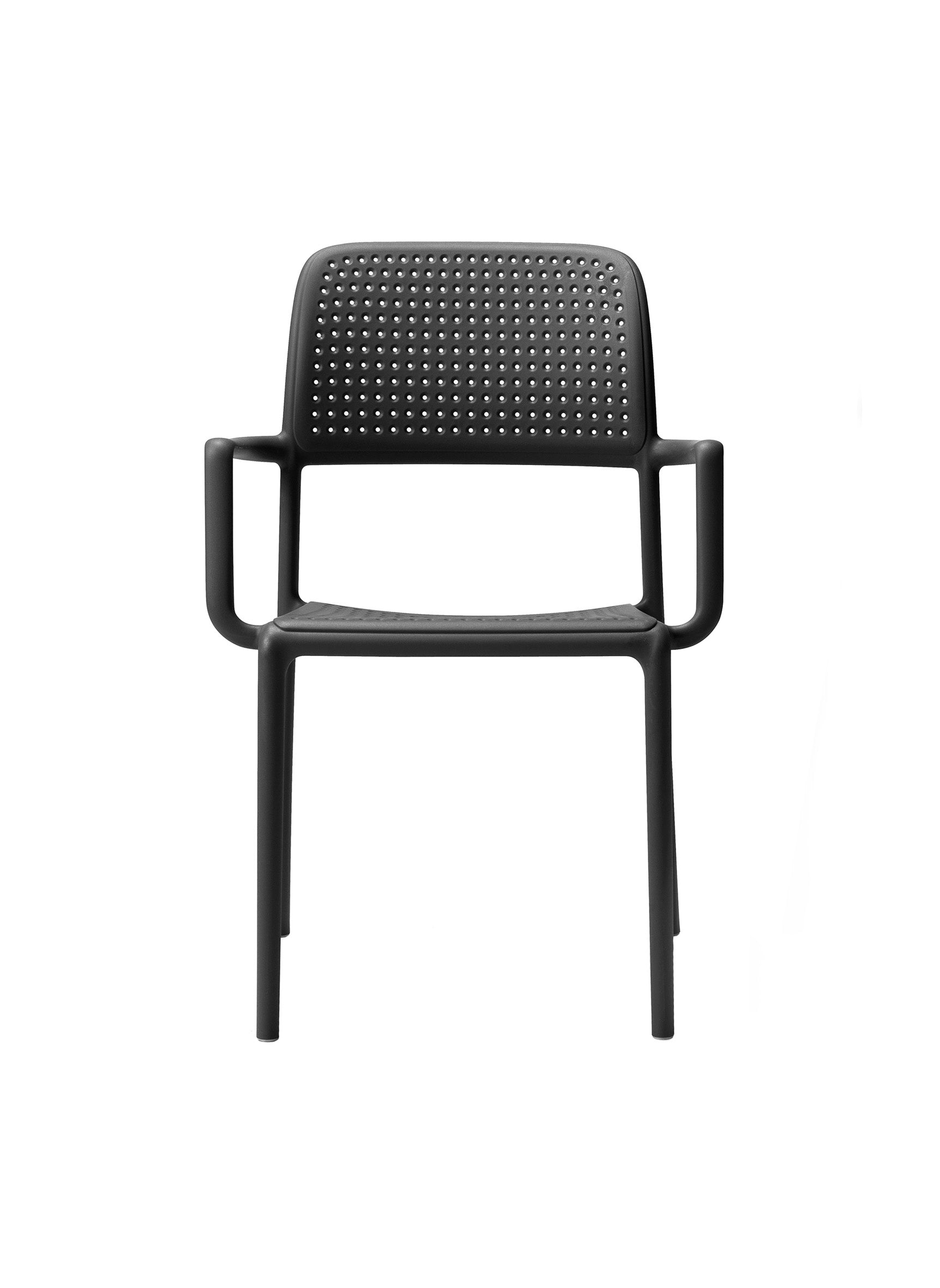 Outdoor chair with armrests BORA taupe